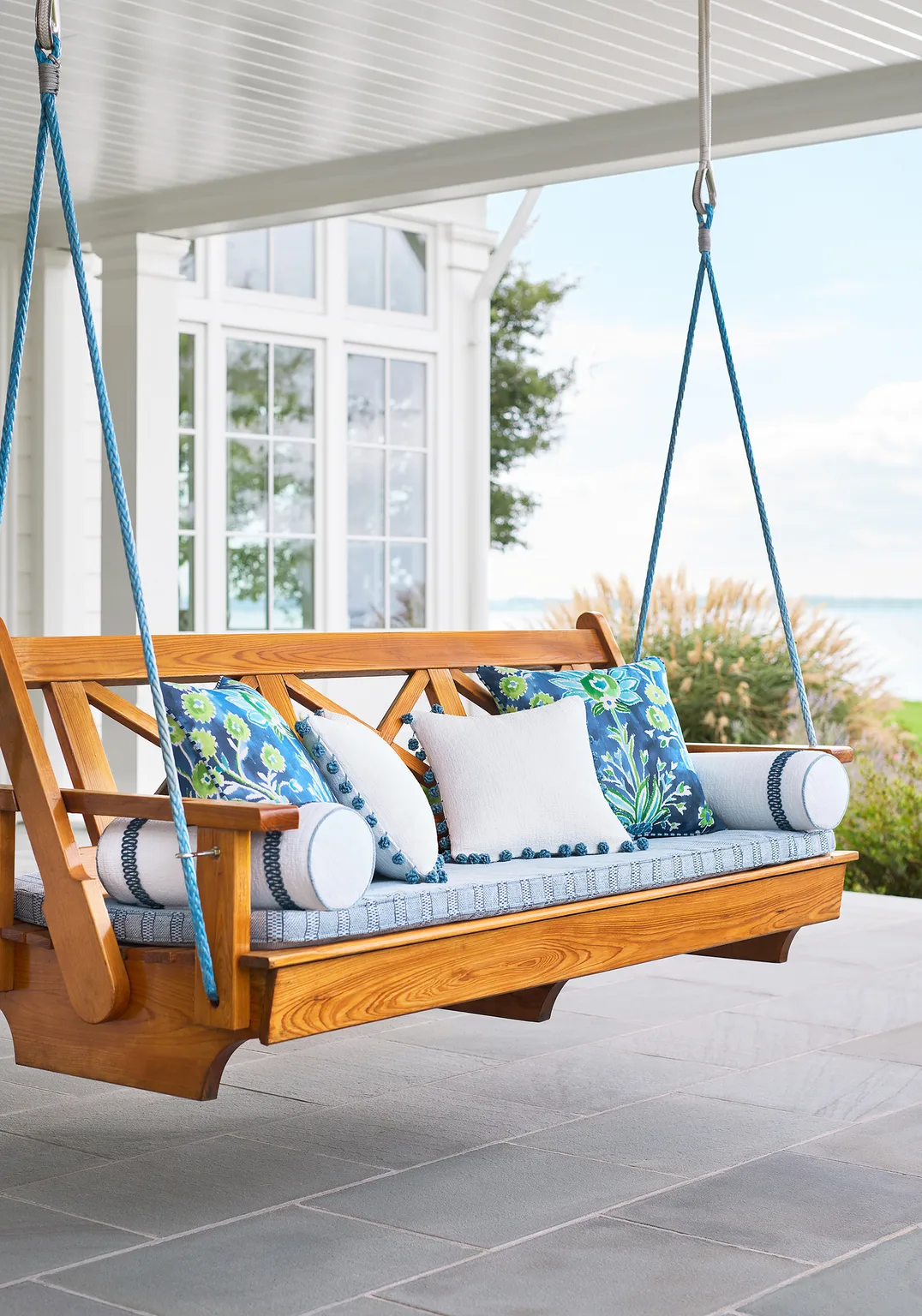 Thibaut Lilia Print in Navy (F711115)