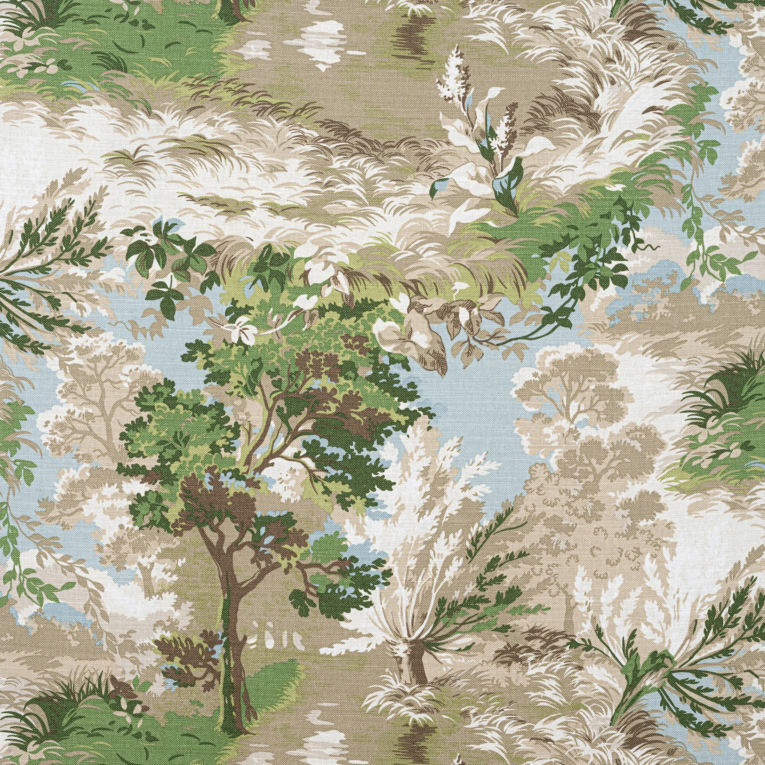 F910866 | Lincoln Toile – Green and Beige