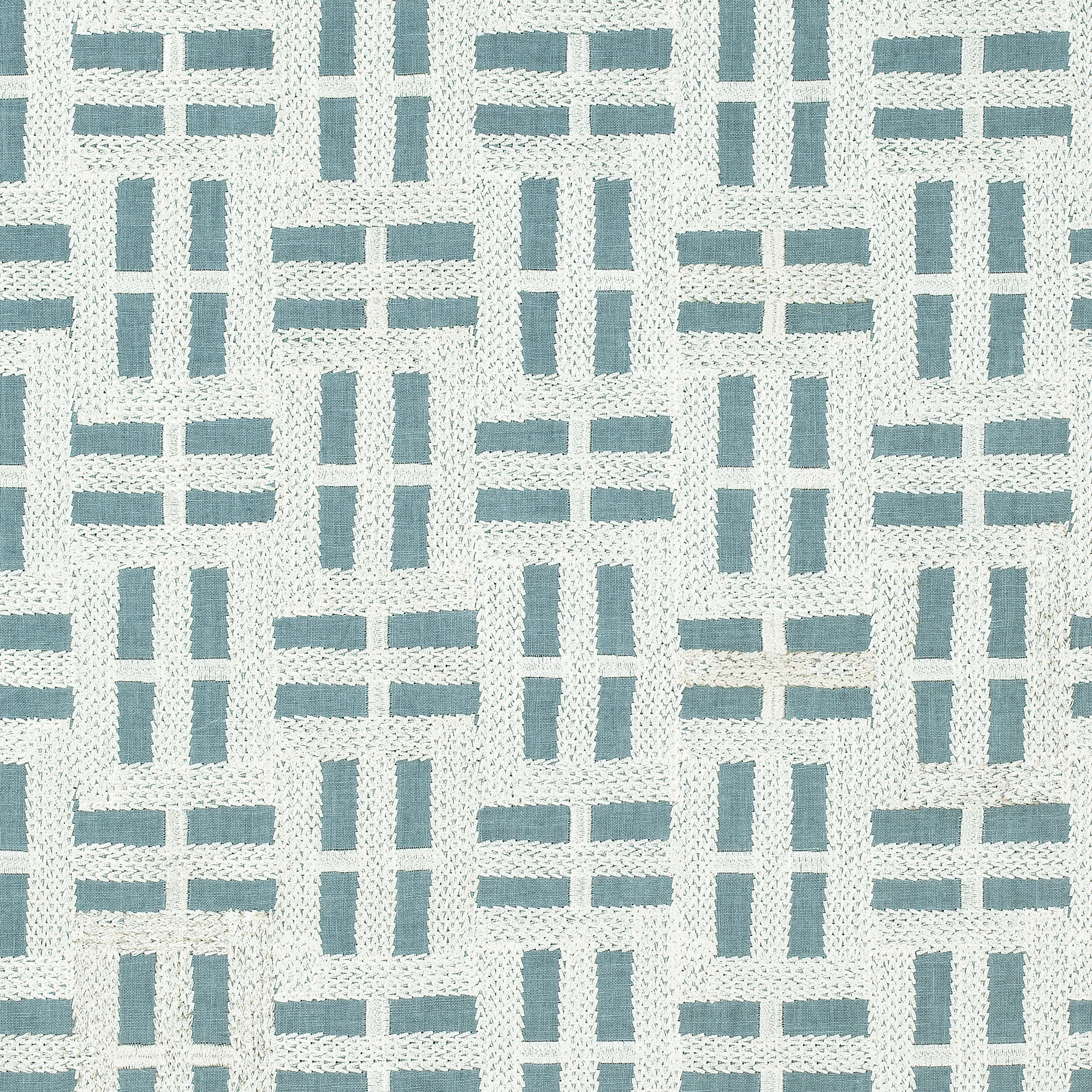 Anna French Lock Embroidery in Aqua (AW73003)