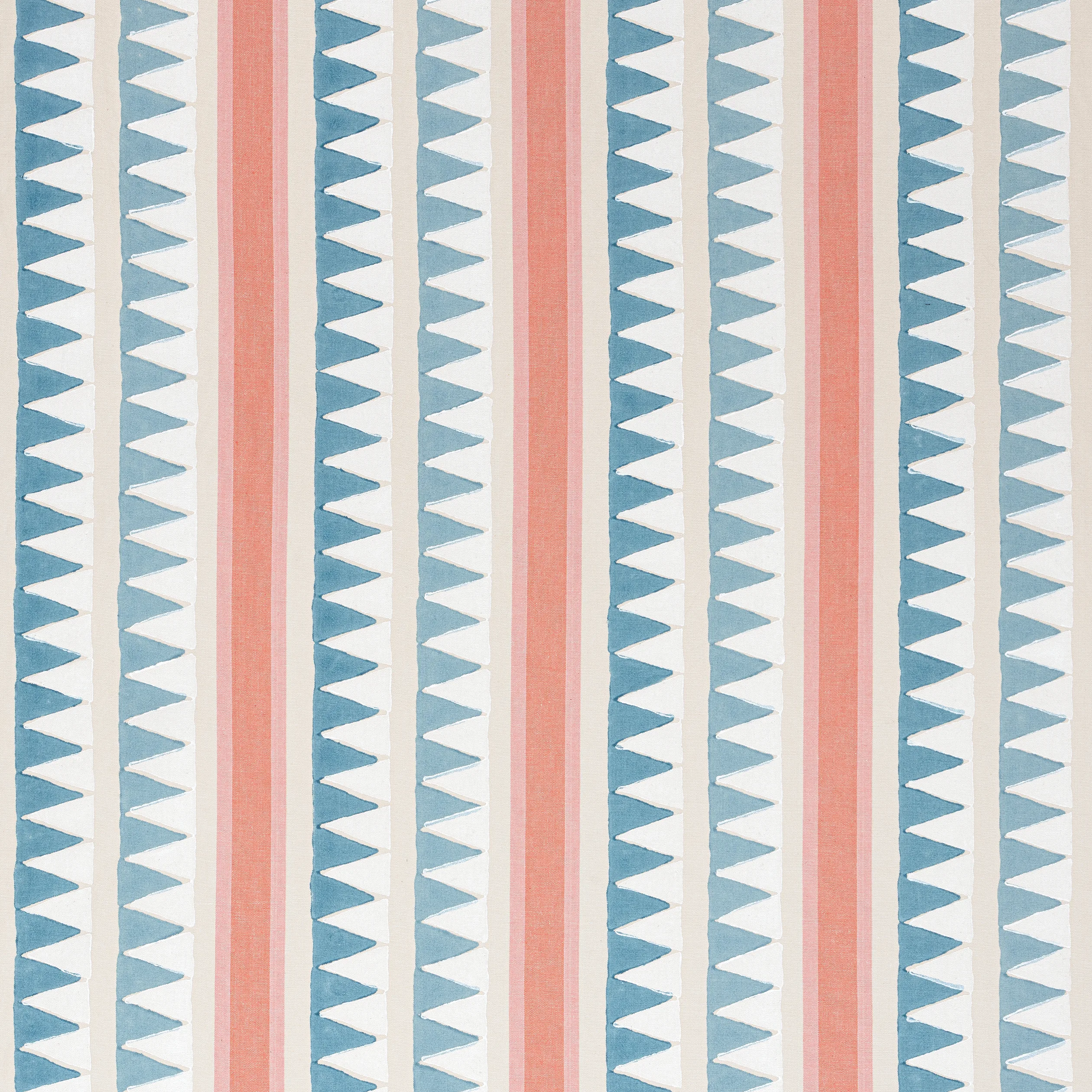 F916237 | Lomita Stripe – French Blue and Coral