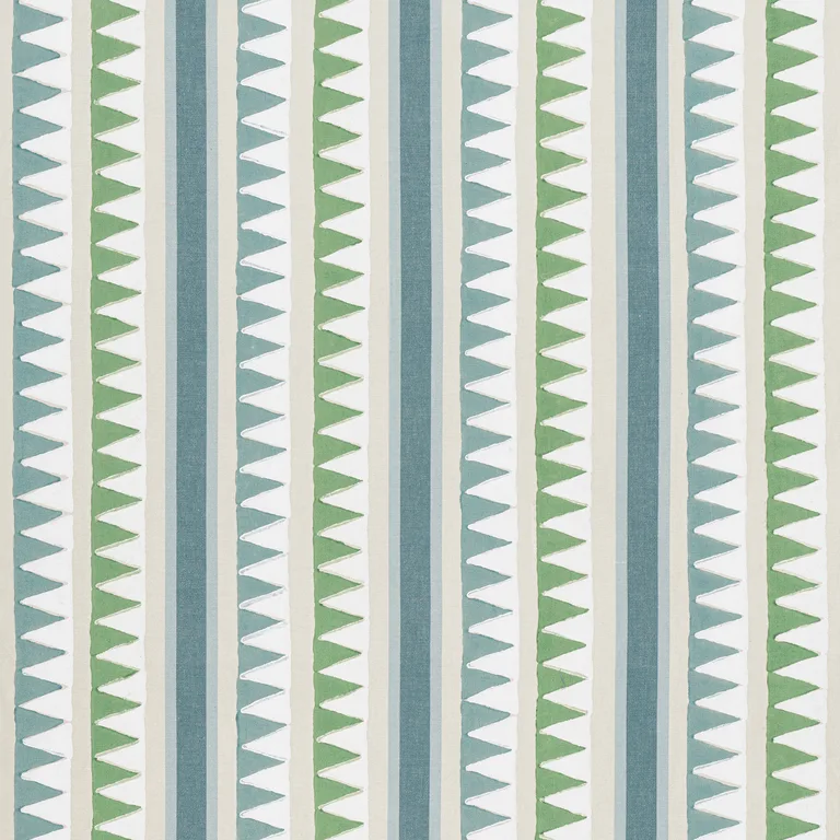 Thibaut Lomita Stripe in Green and Blue (F916236)