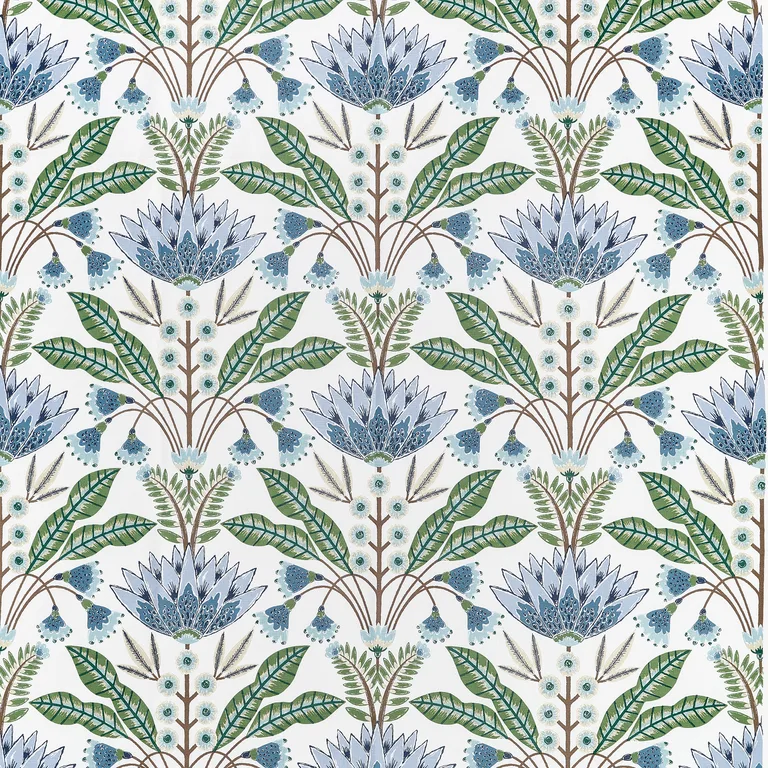 Thibaut Lotus in Blue and Green (F914612)