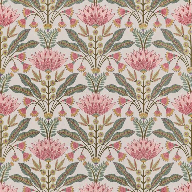 Thibaut Lotus in Cranberry (F914606)