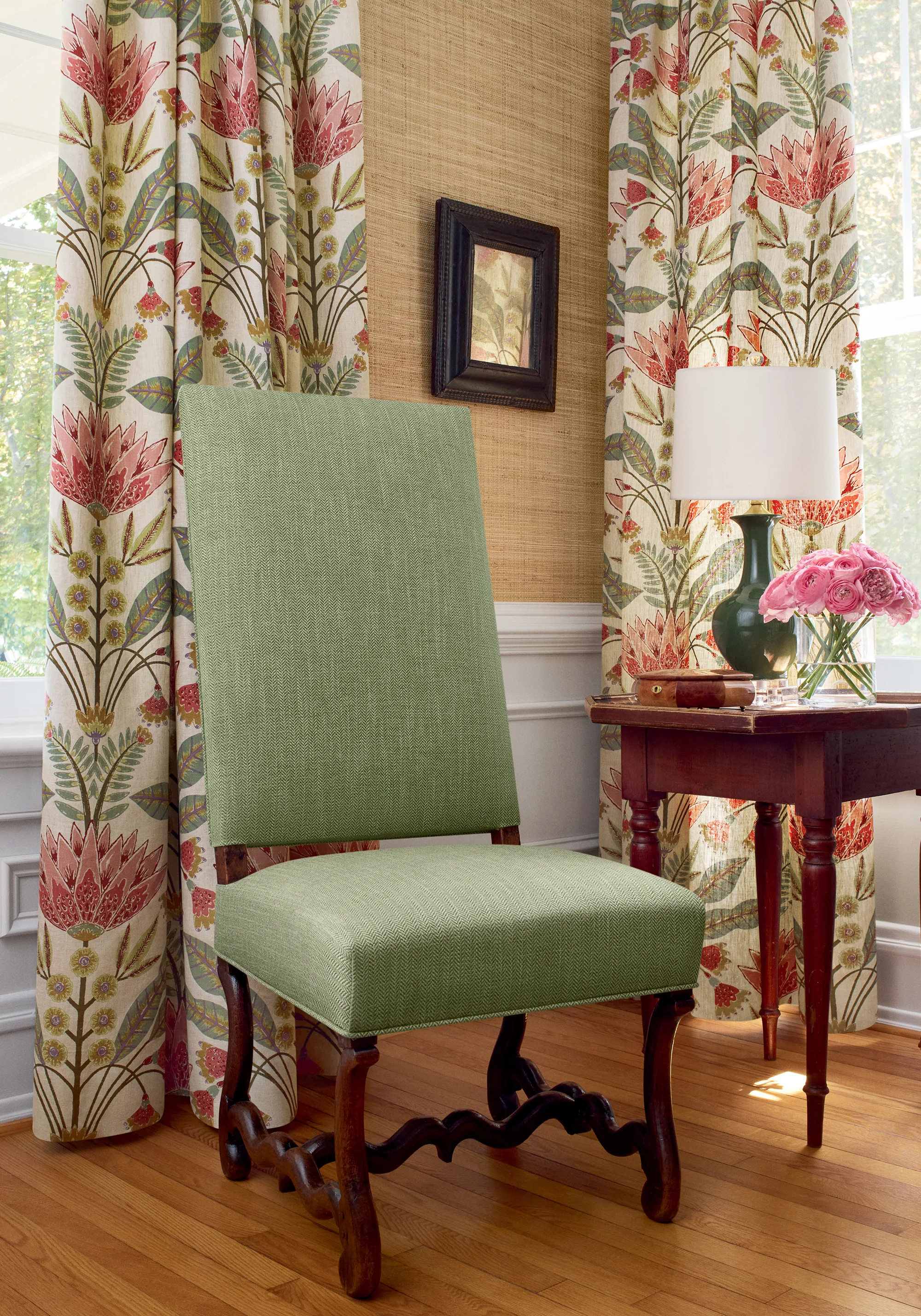 Thibaut Lotus in Cranberry (F914606)