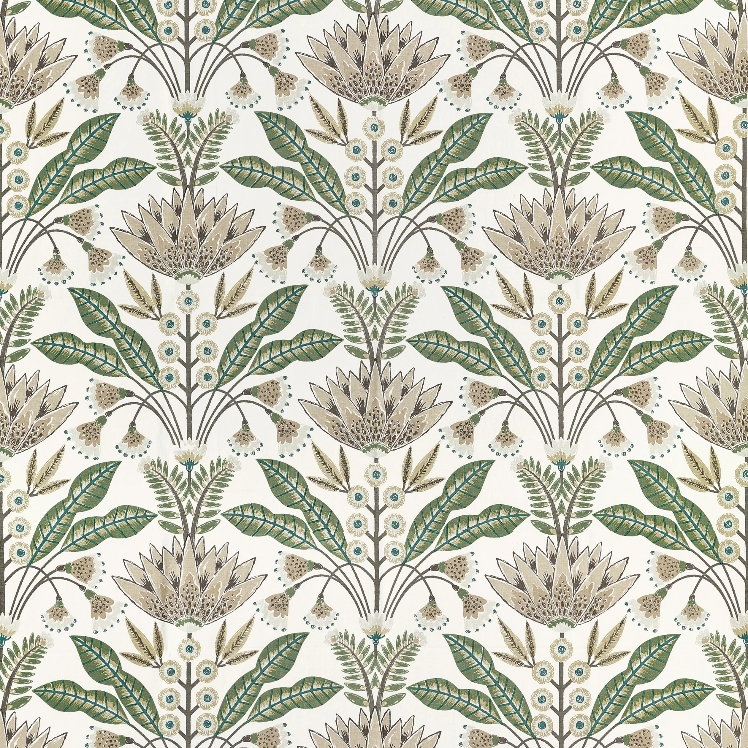 F914610 | Lotus – Green and Beige