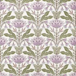 Thibaut Lotus in Lilac and Green (F914608)