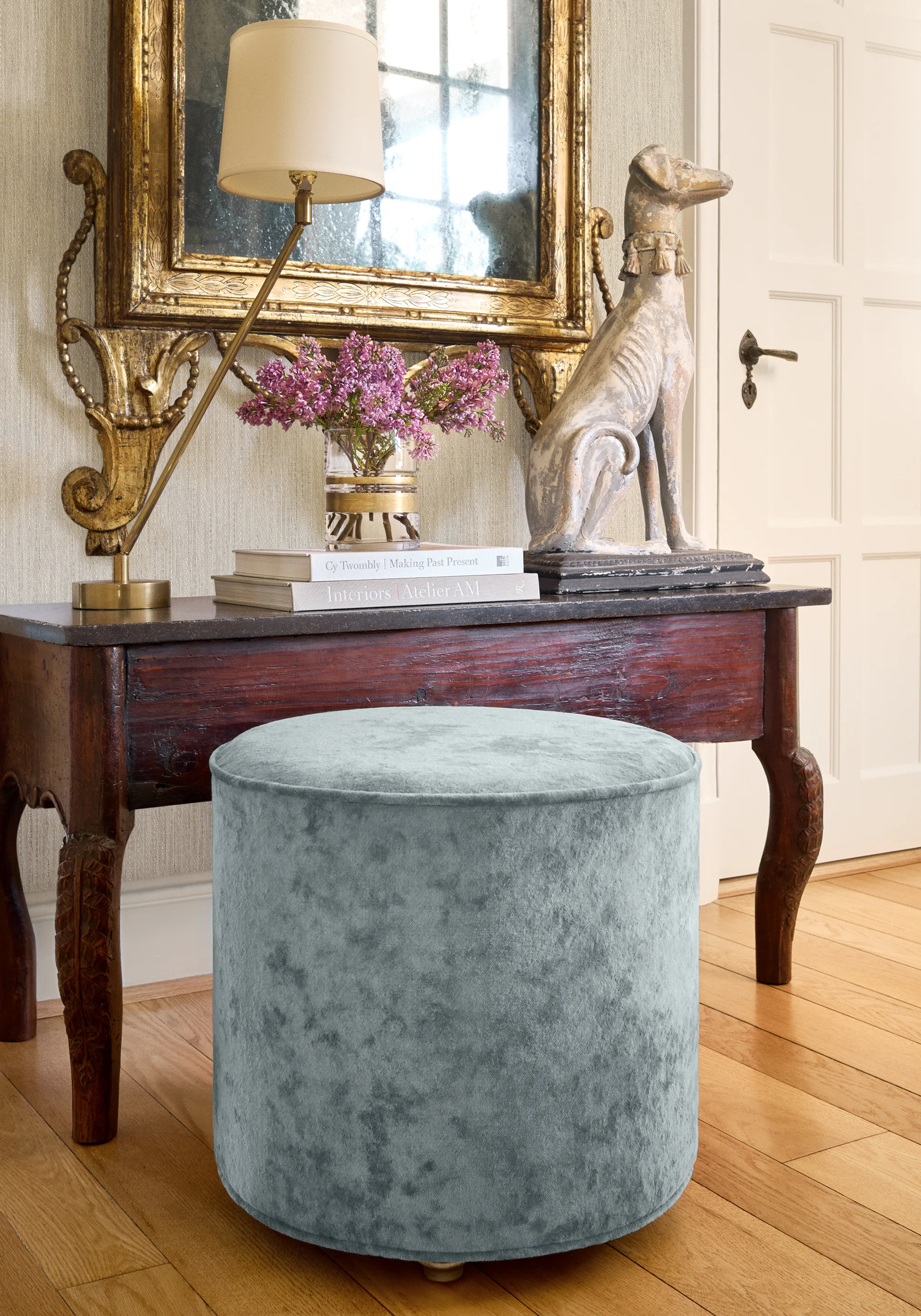 Thibaut Lyra Velvet in Cloud (W8921)