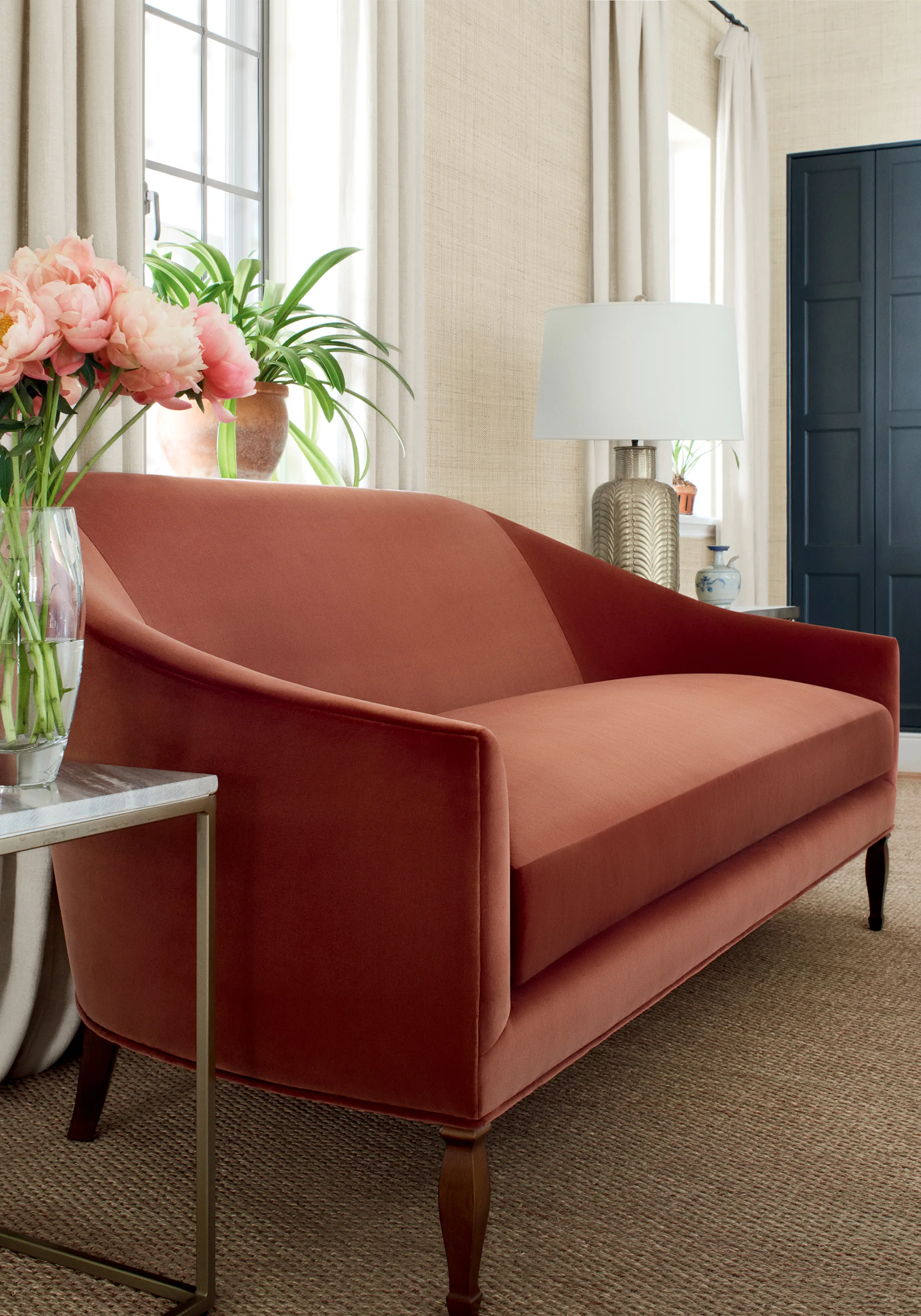 Thibaut Lyra Velvet in Copper (W8904)