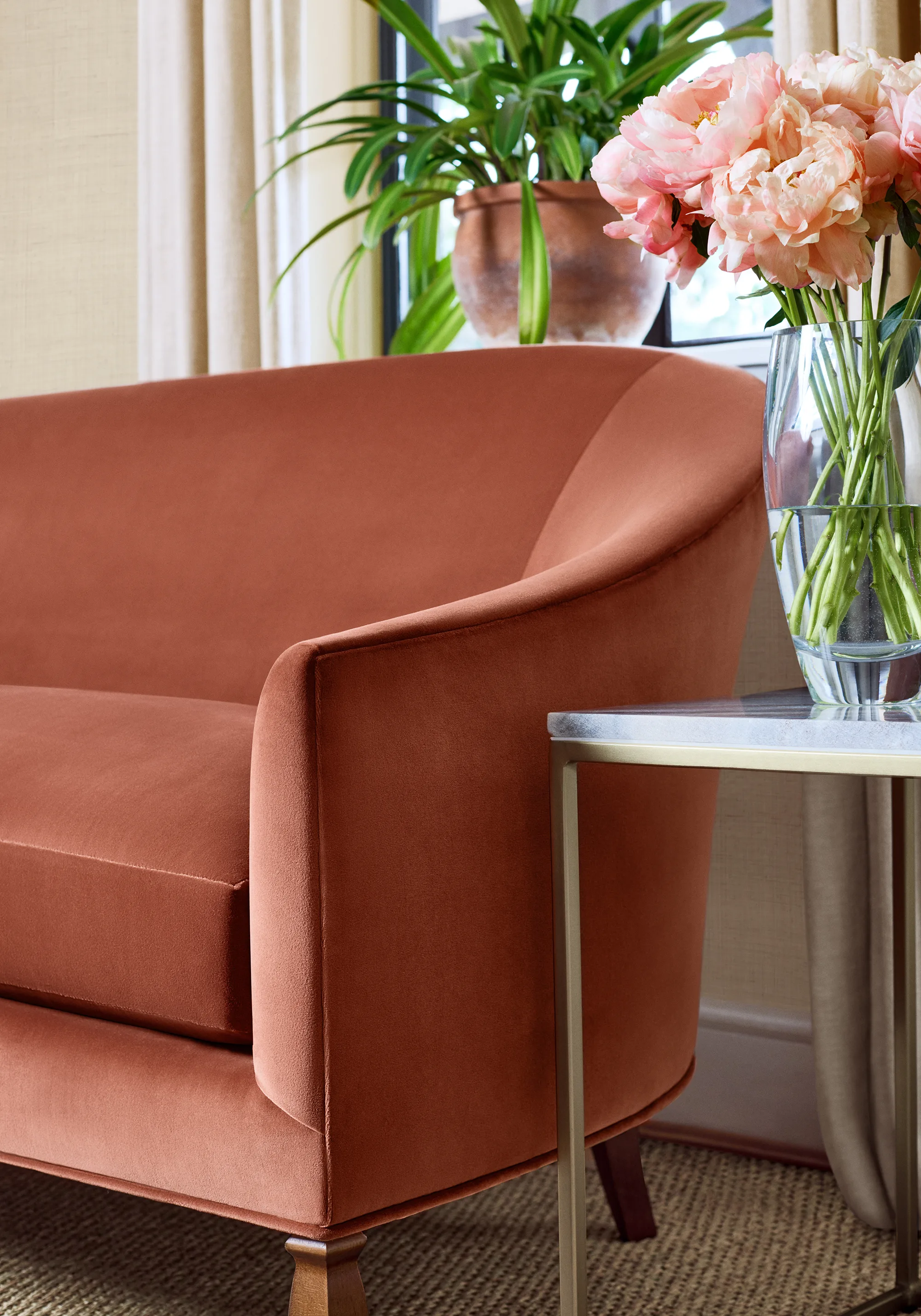 Thibaut Lyra Velvet in Copper (W8904)