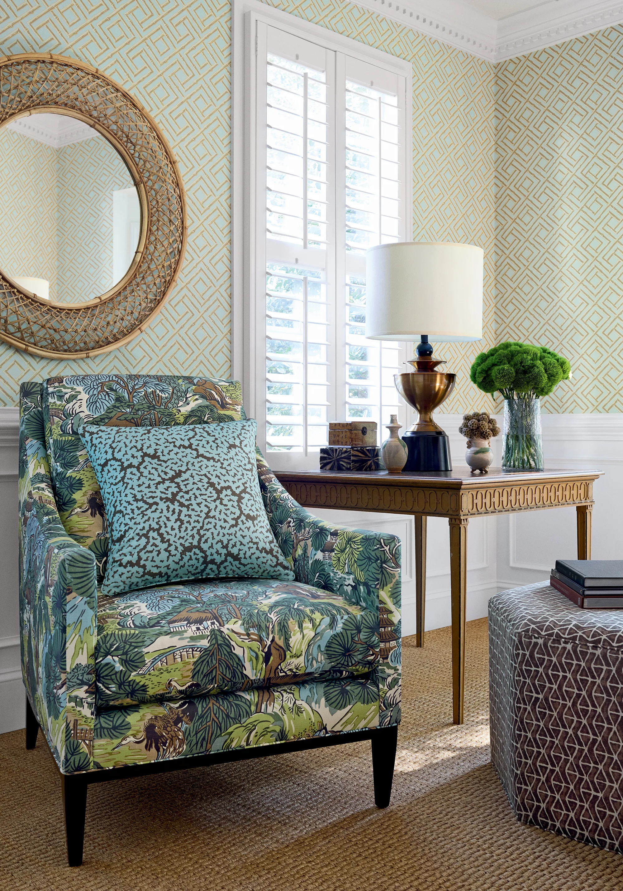 Thibaut Maldives in Spa Blue and Brown (F942045)