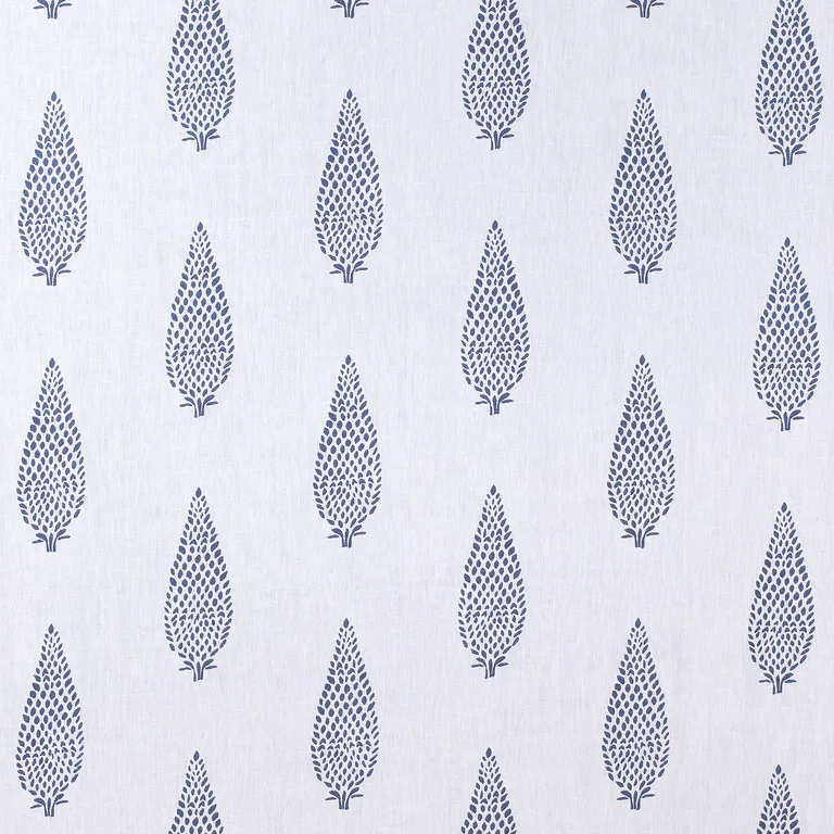 Anna French Manor Embroidery in Navy on White (AW73005)