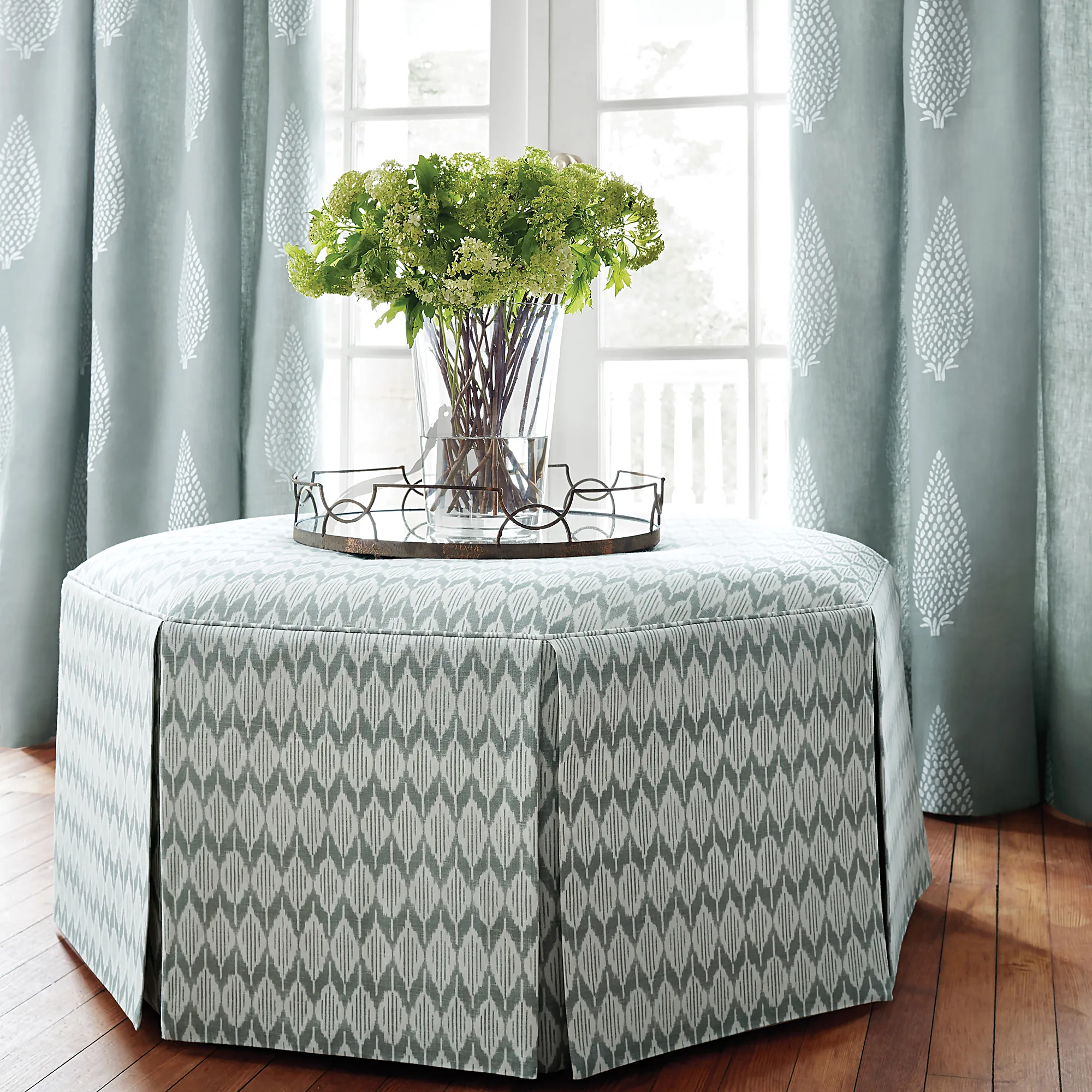 Anna French Manor Embroidery in Sage (AW73007)