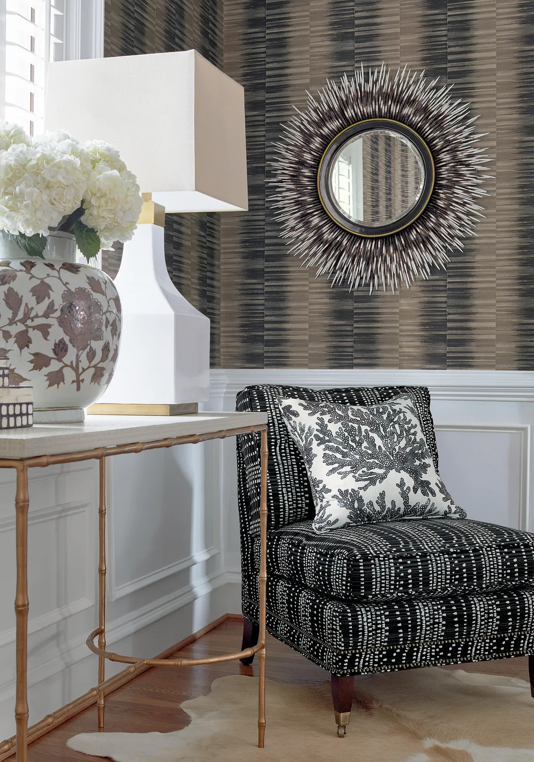 Thibaut Marine Coral in Black (F910123)