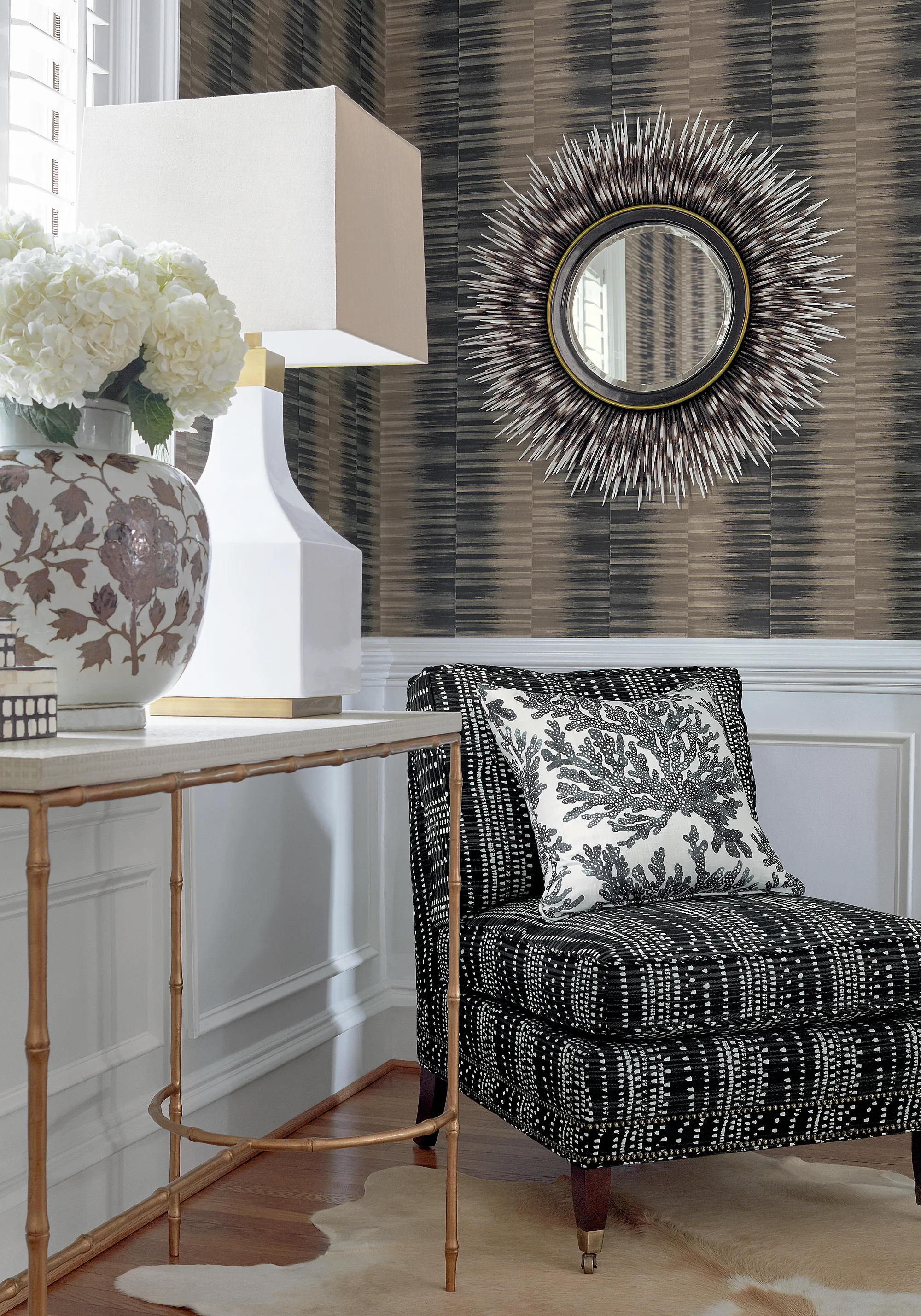 Thibaut Marine Coral in Black (F910123)