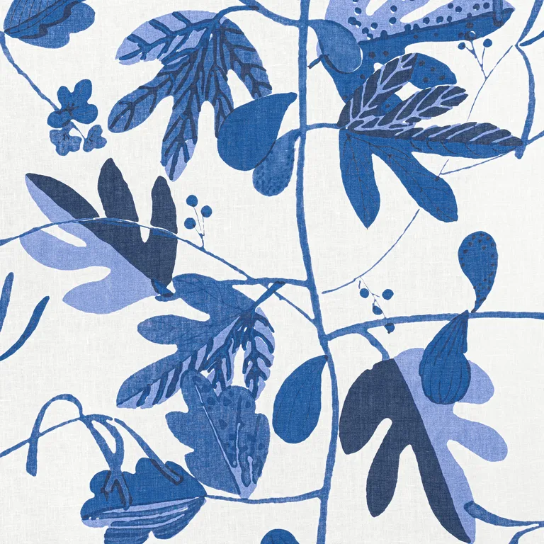 Thibaut Matisse Leaf in Blue and White (F916211)
