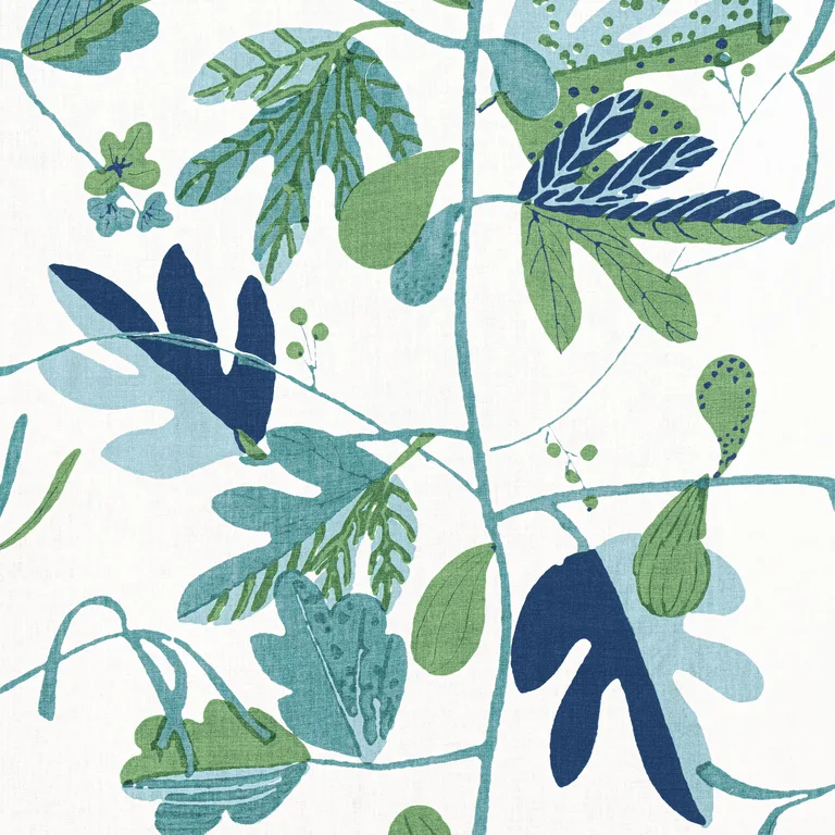 Thibaut Matisse Leaf in Green and Blue (F916209)