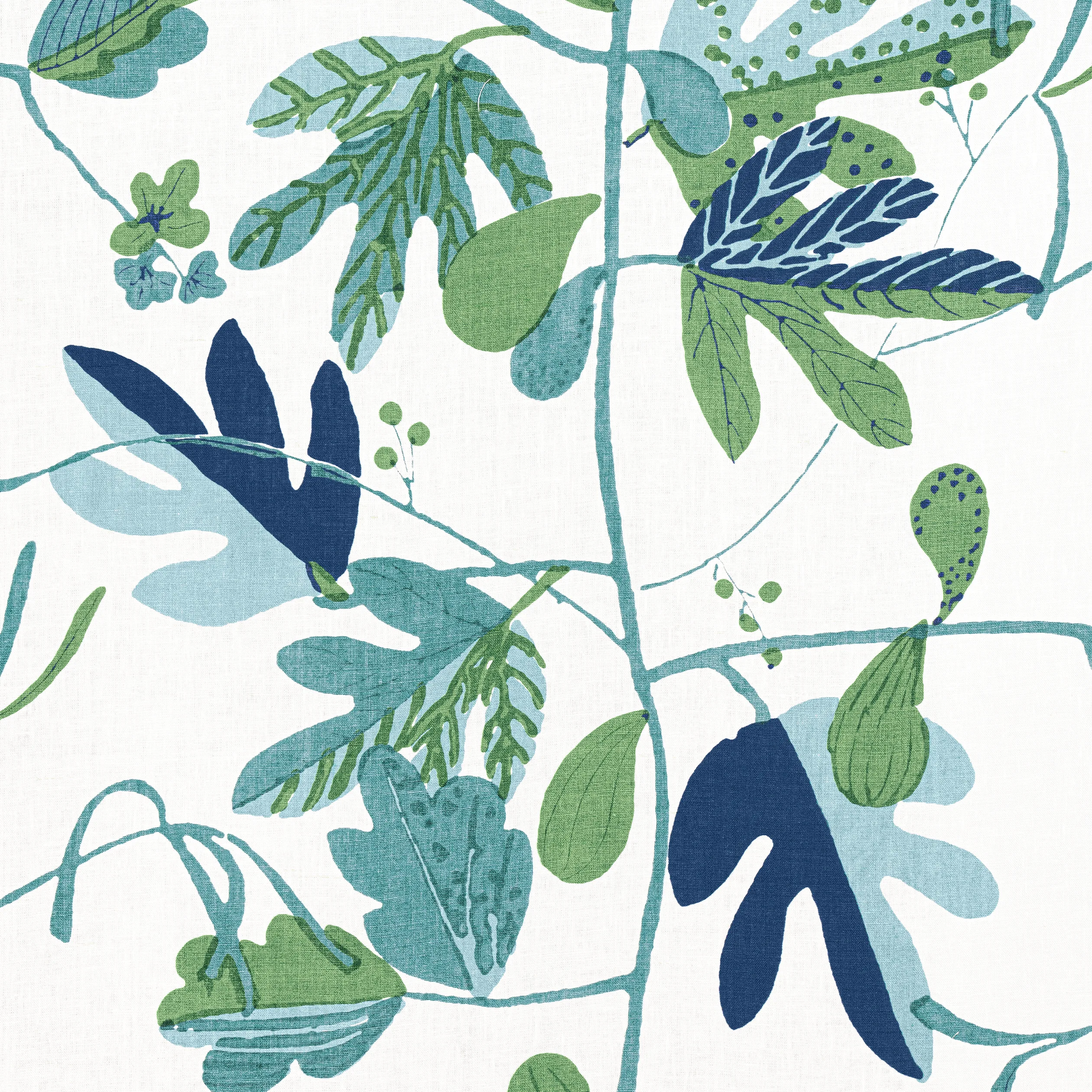 Thibaut Matisse Leaf in Green and Blue (F916209)
