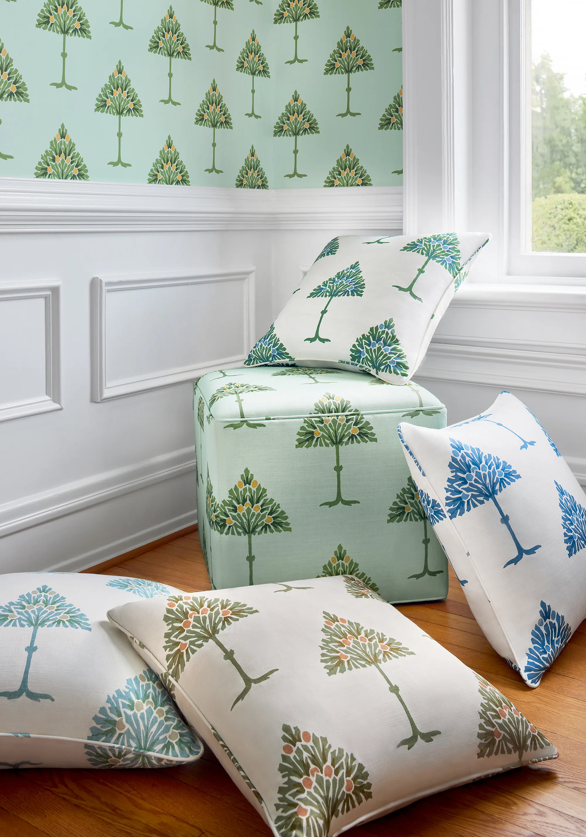 Thibaut May Tree in Blue and Green (F914615)