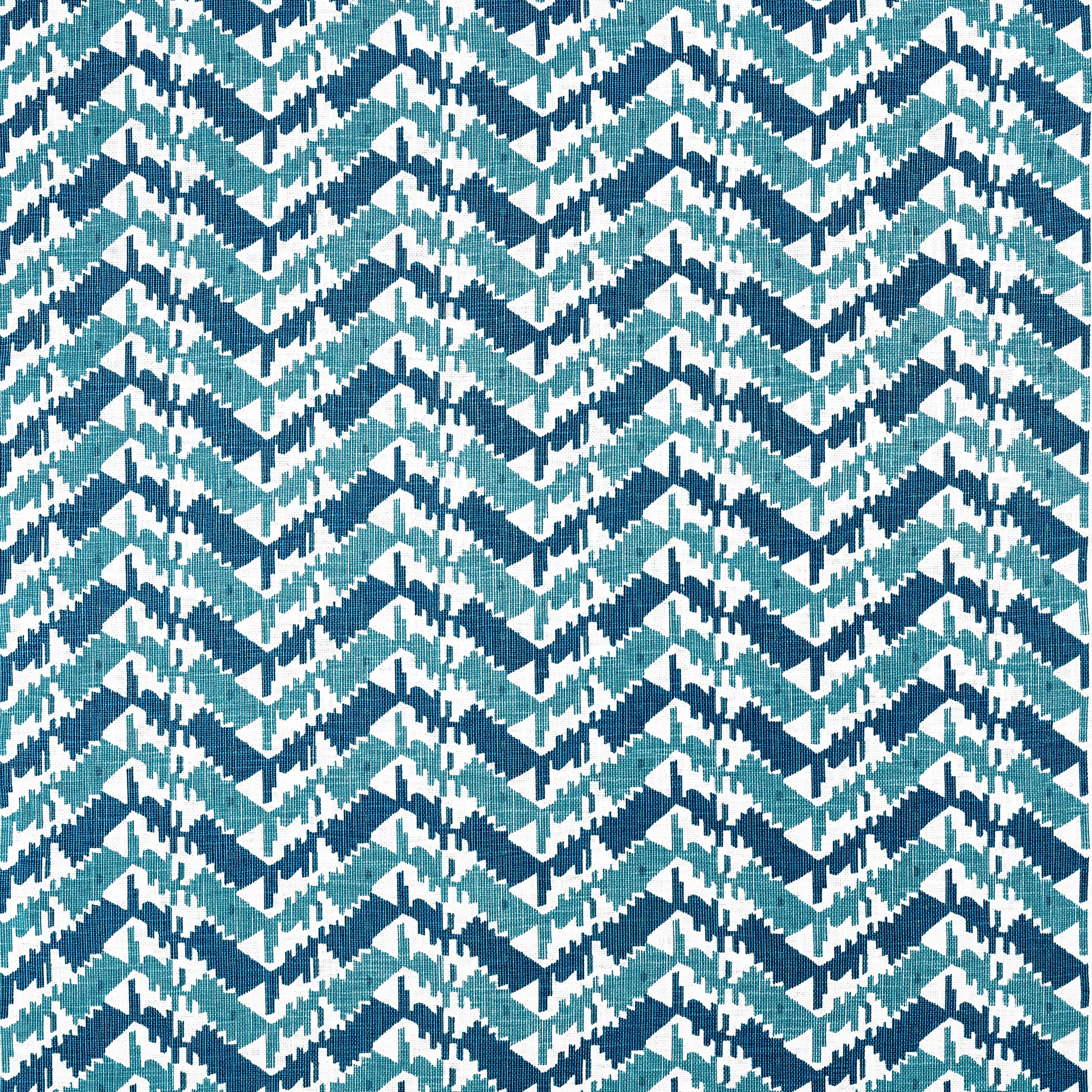 Thibaut Melrose Check in Navy and Peacock (F945004)