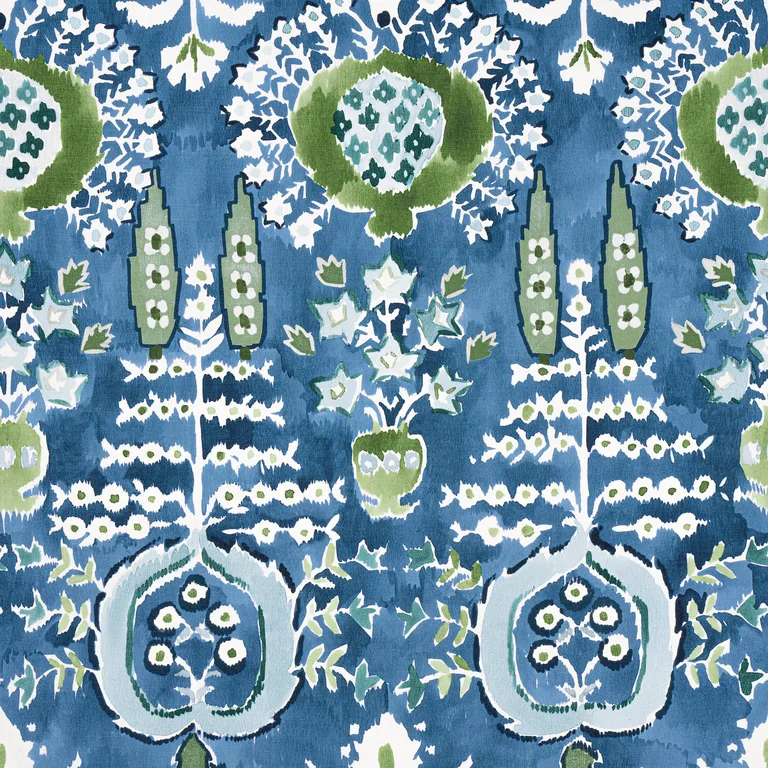 Thibaut Mendoza Suzani in Blue and Green on Navy (F916241)