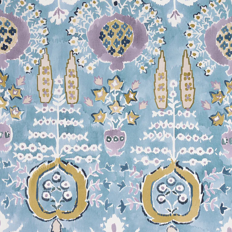 Thibaut Mendoza Suzani in French Blue and Lavender (F916244)