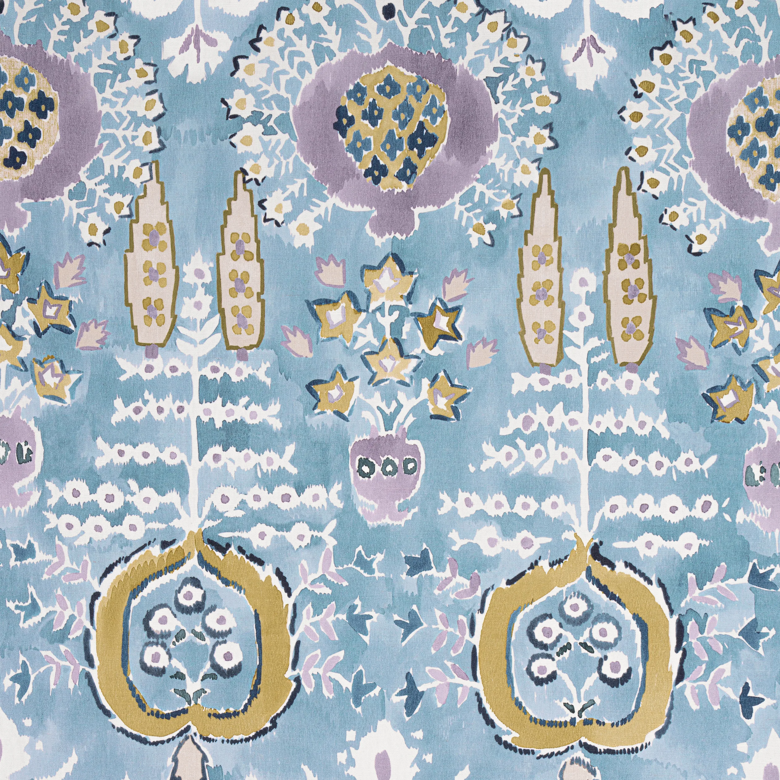 F916244 | Mendoza Suzani – French Blue and Lavender