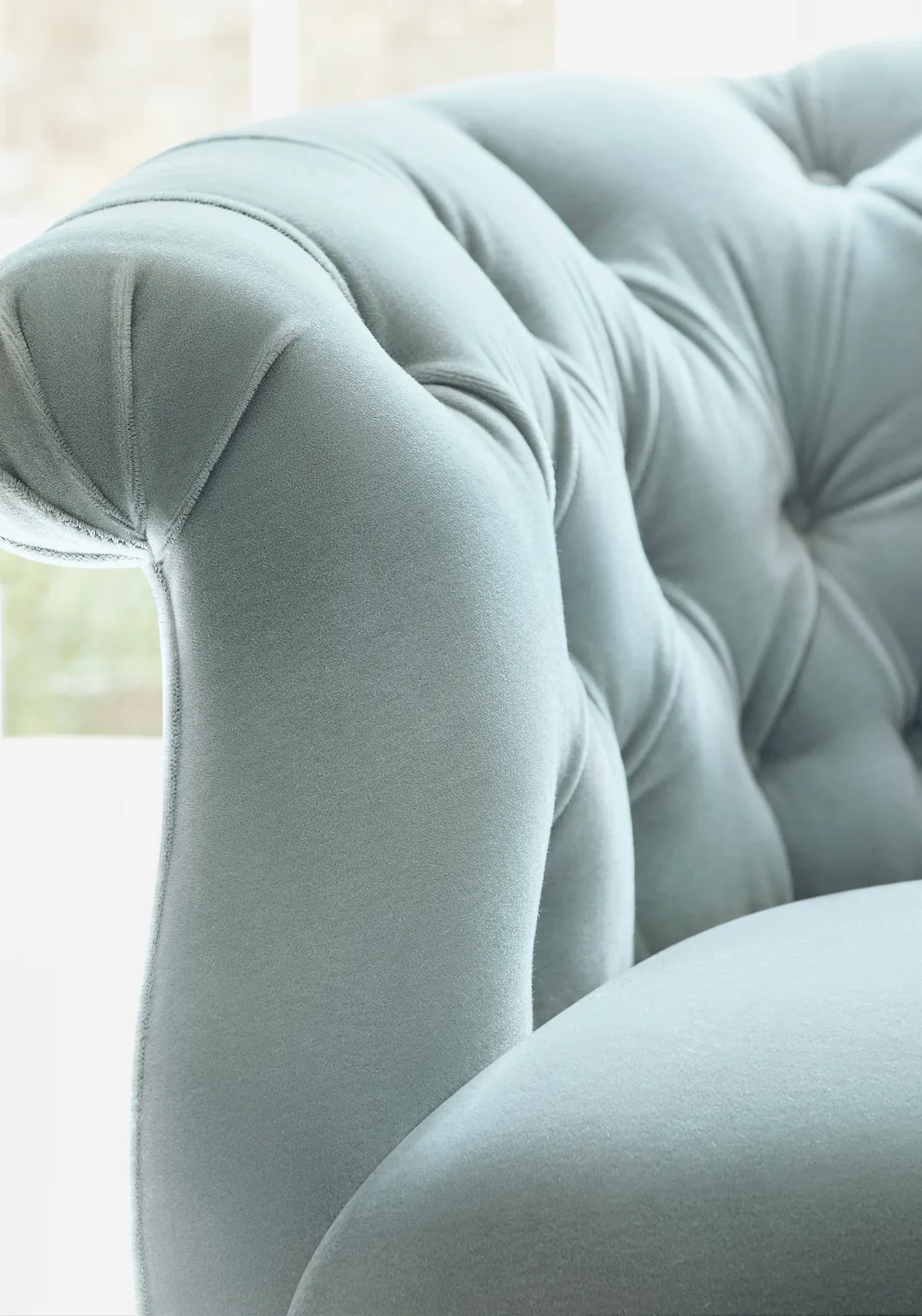 Thibaut Miles Mohair Velvet in Cloud (W72827)