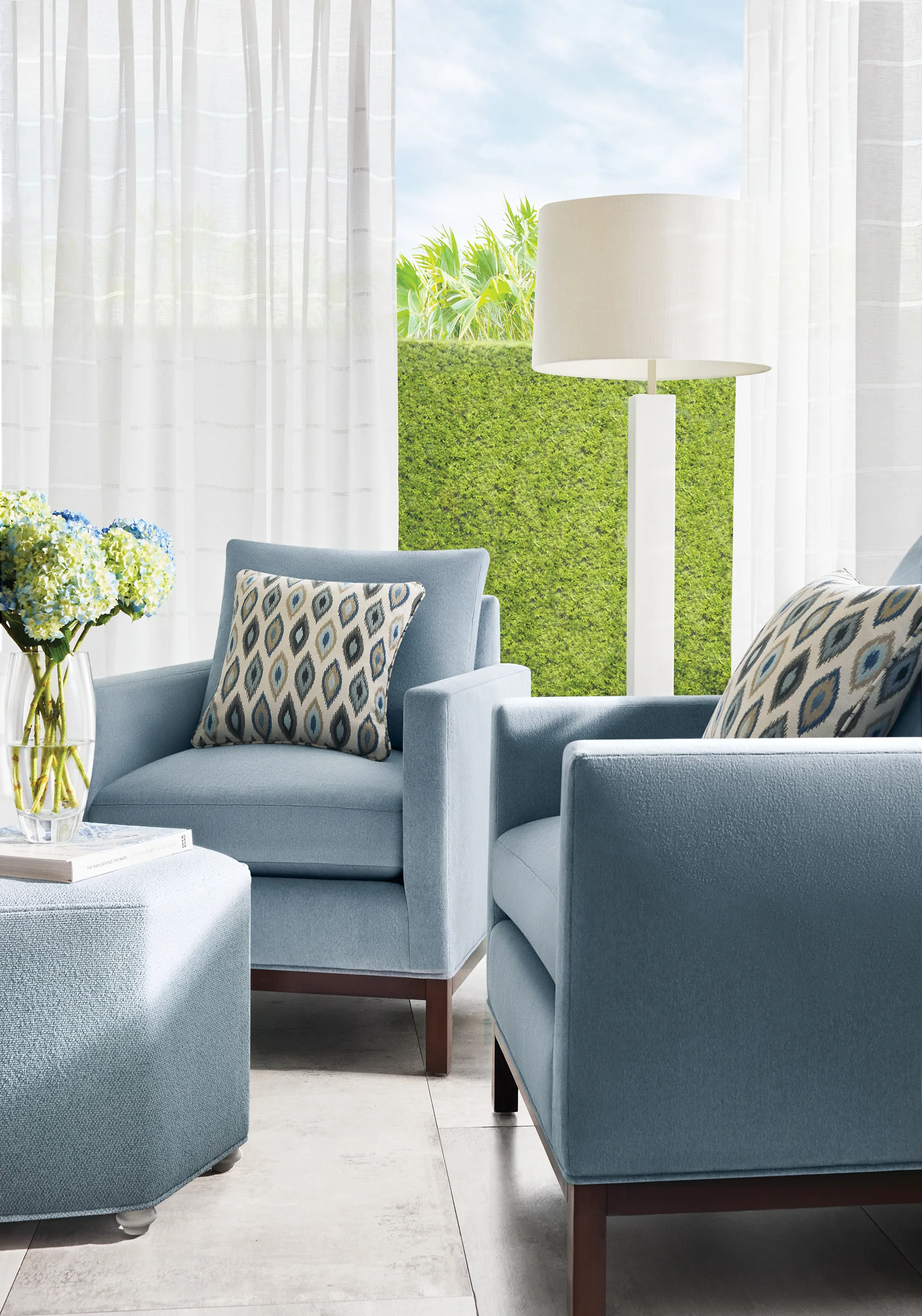 Thibaut Mirasol Velvet in Horizon (W81743)