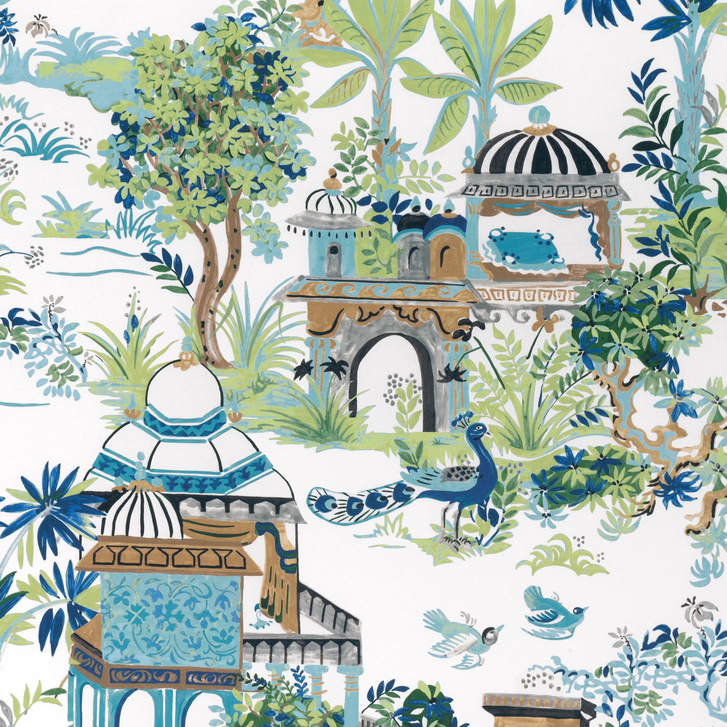 F920820 | Mystic Garden – Blue and Green