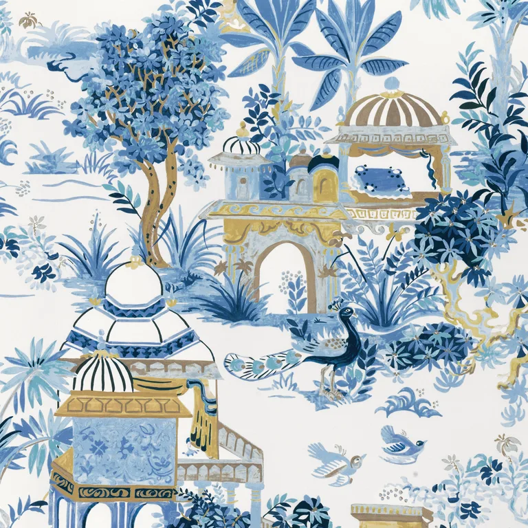 Thibaut Mystic Garden in Blue and White (F920821)
