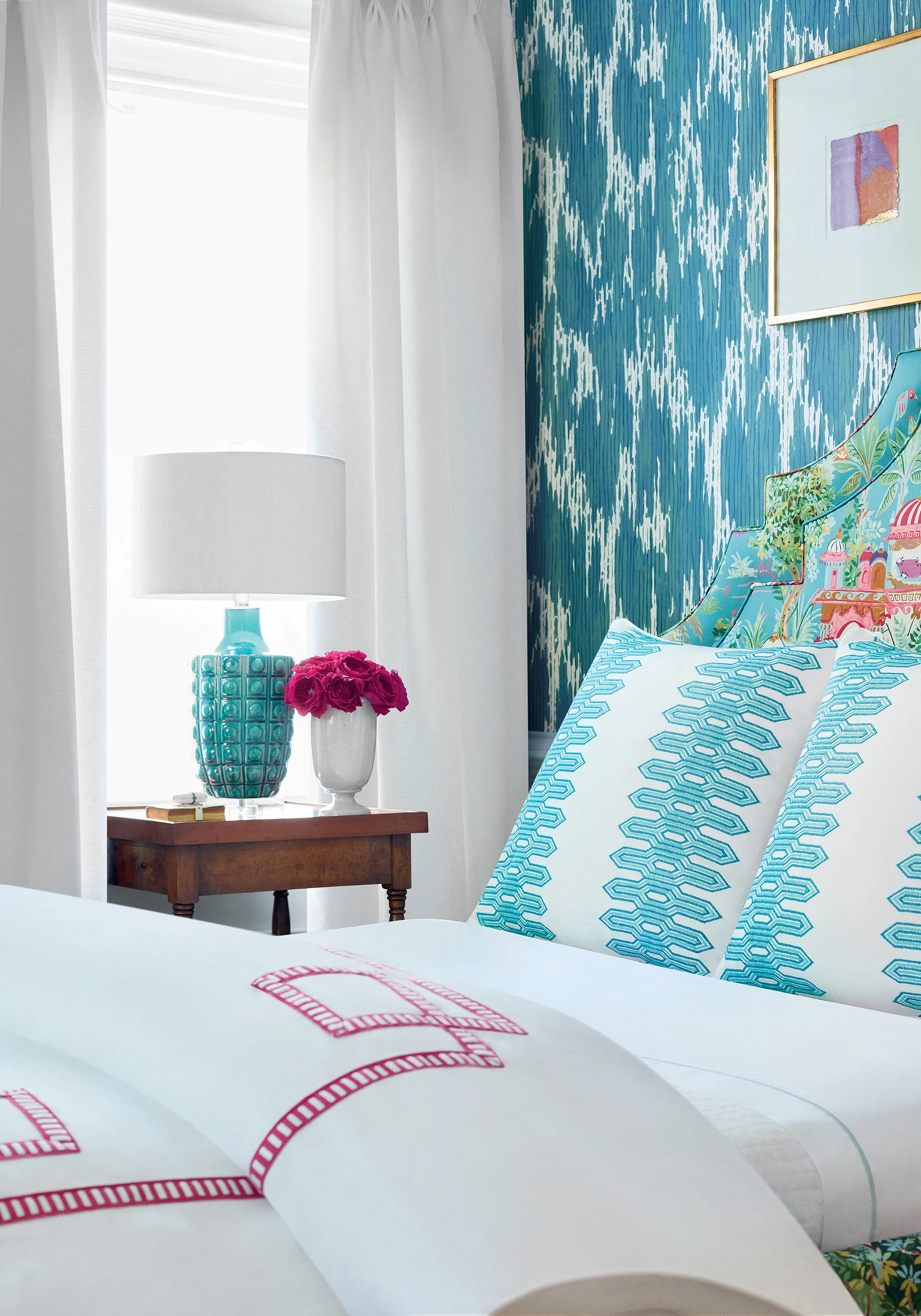 Thibaut Mystic Garden in Teal (F920822)