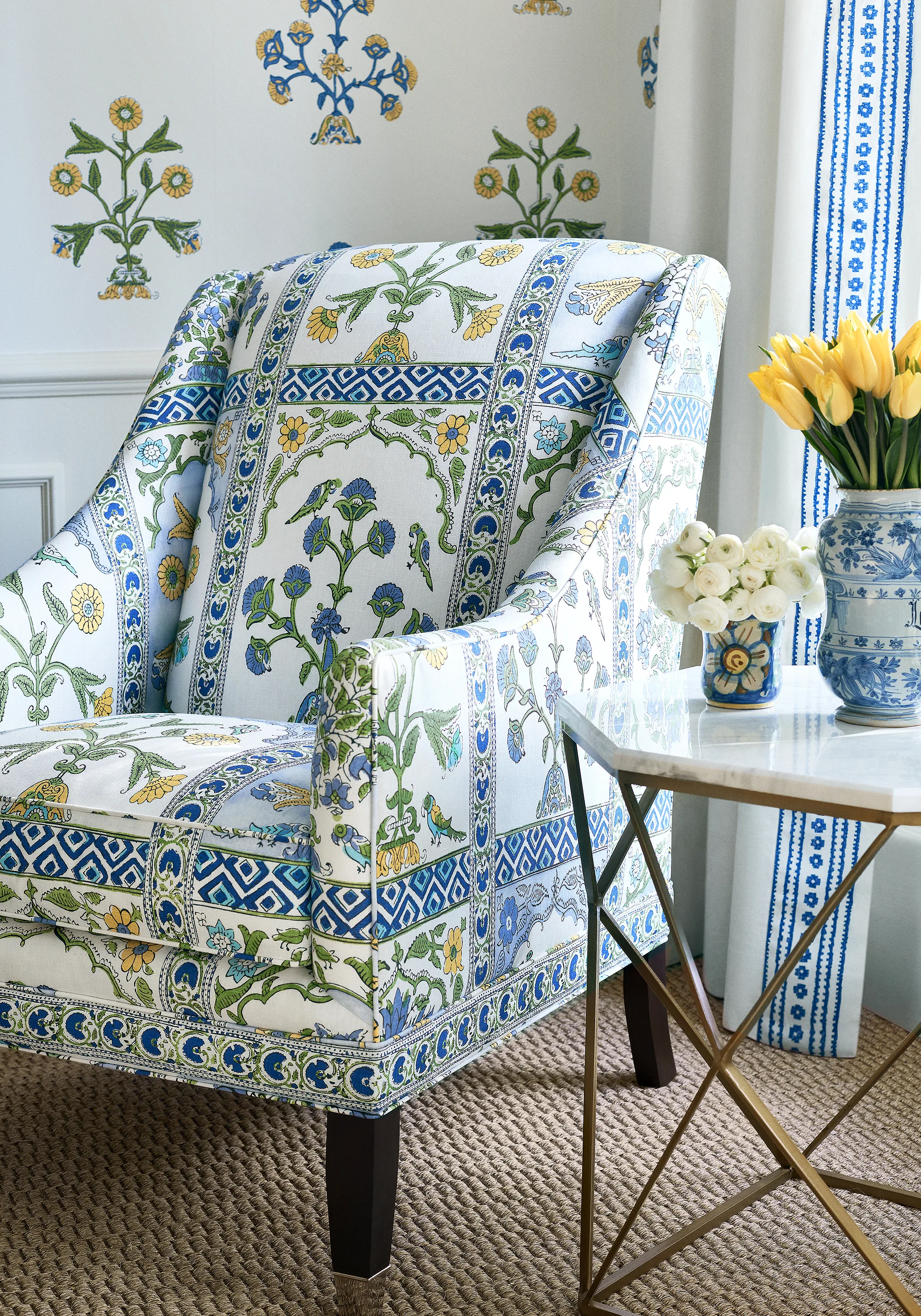 Thibaut New Haven Stripe in Navy (F910608)