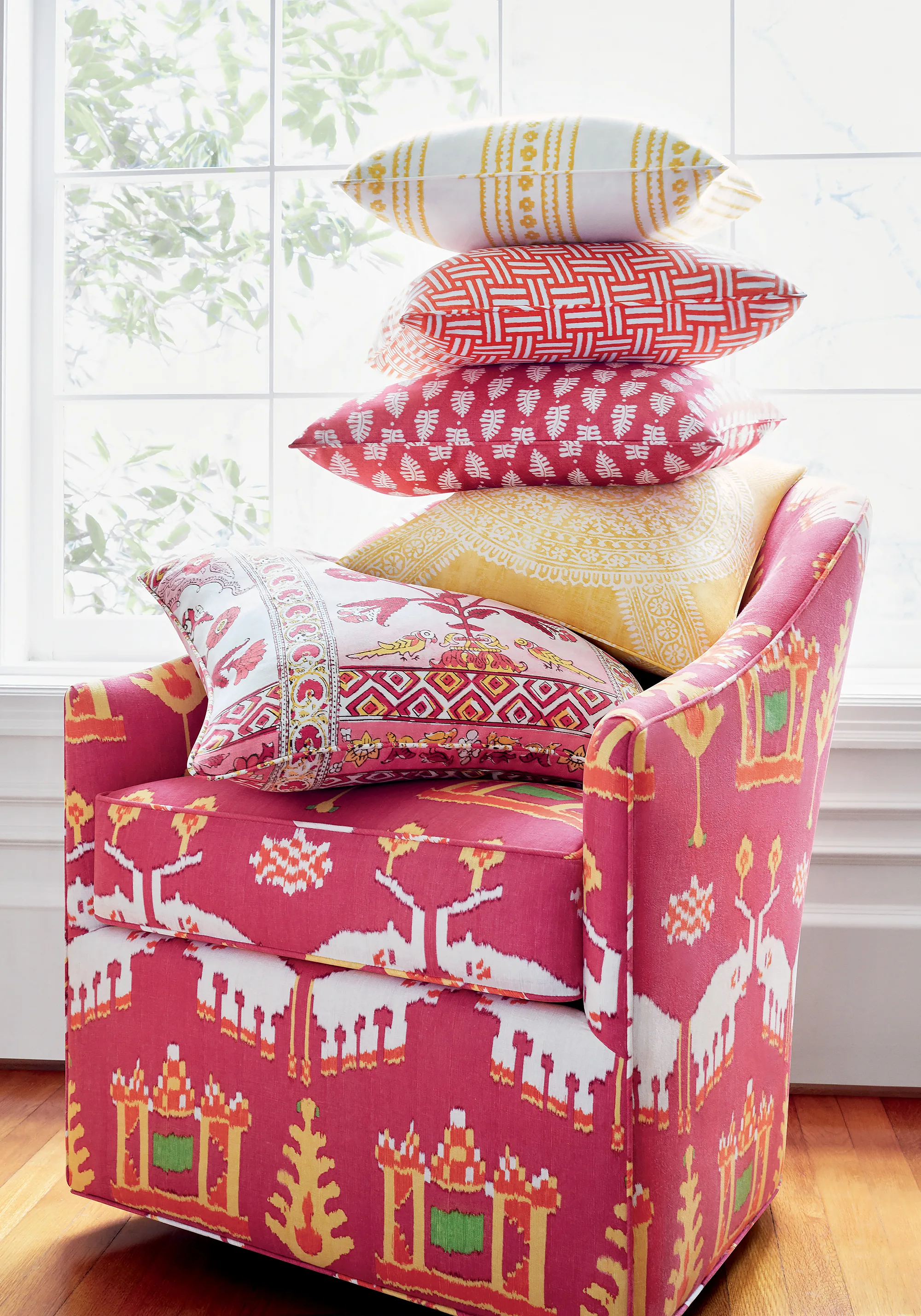 Thibaut New Haven Stripe in Yellow (F910610)