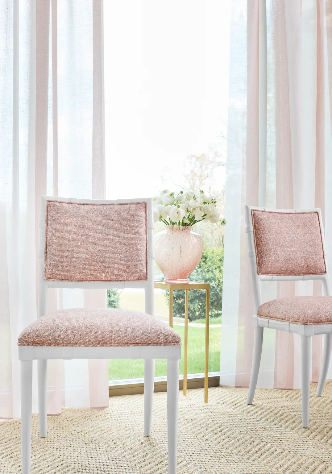 Thibaut Newport Stripe in Clay and Flax (FWW8213)