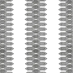 Thibaut Nola Stripe Embroidery in Black (W720809)