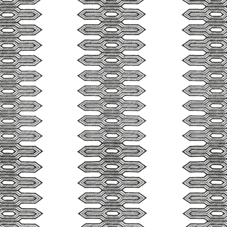 Thibaut Nola Stripe Embroidery in Black (W720809)
