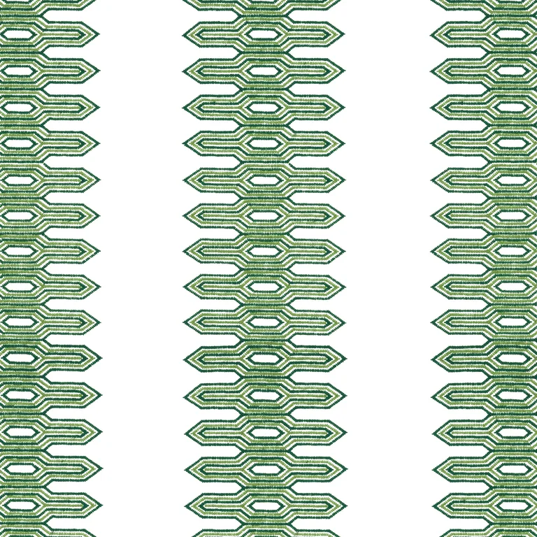 Thibaut Nola Stripe Embroidery in Green (W720808)