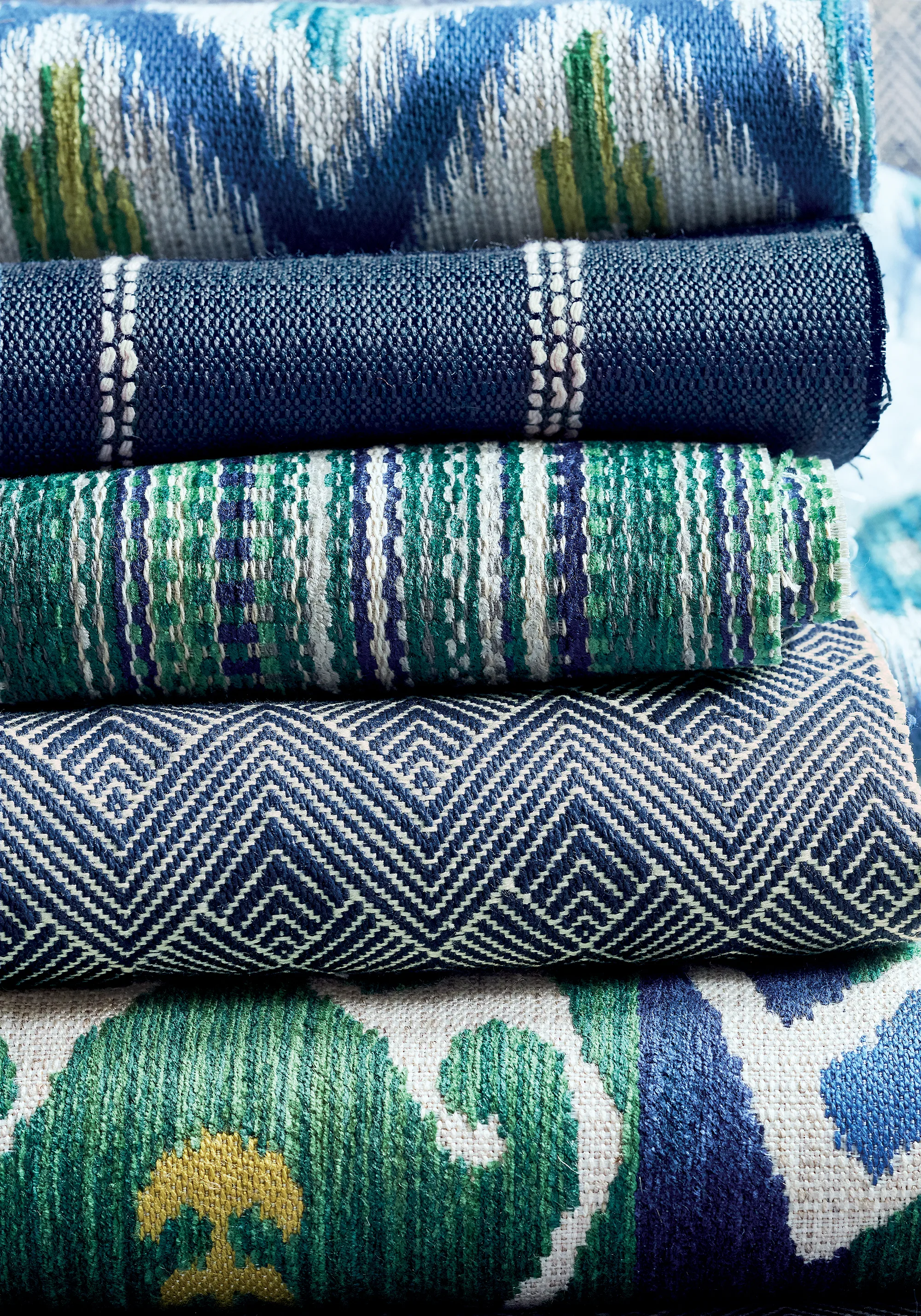 Thibaut Nolan Stripe in Blue (W73309)