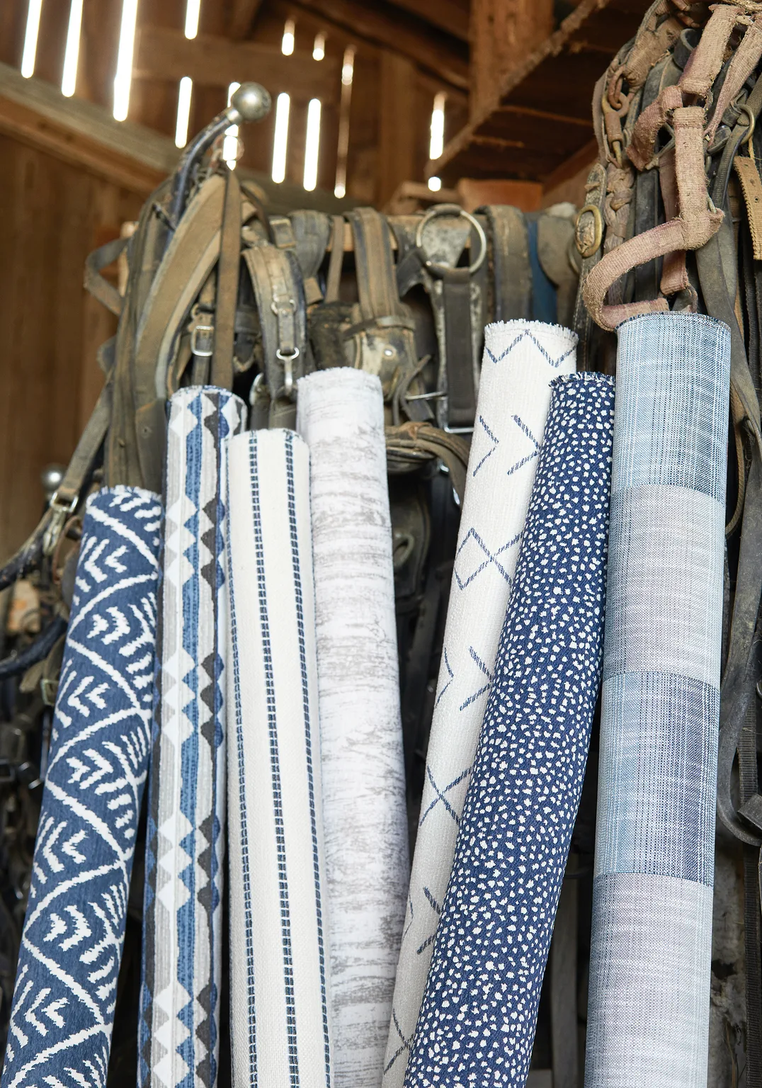 Thibaut Oak Creek Stripe in Indigo (W78337)