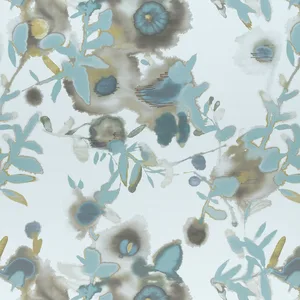 Thibaut Open Spaces in Beige and Teal (F913085)