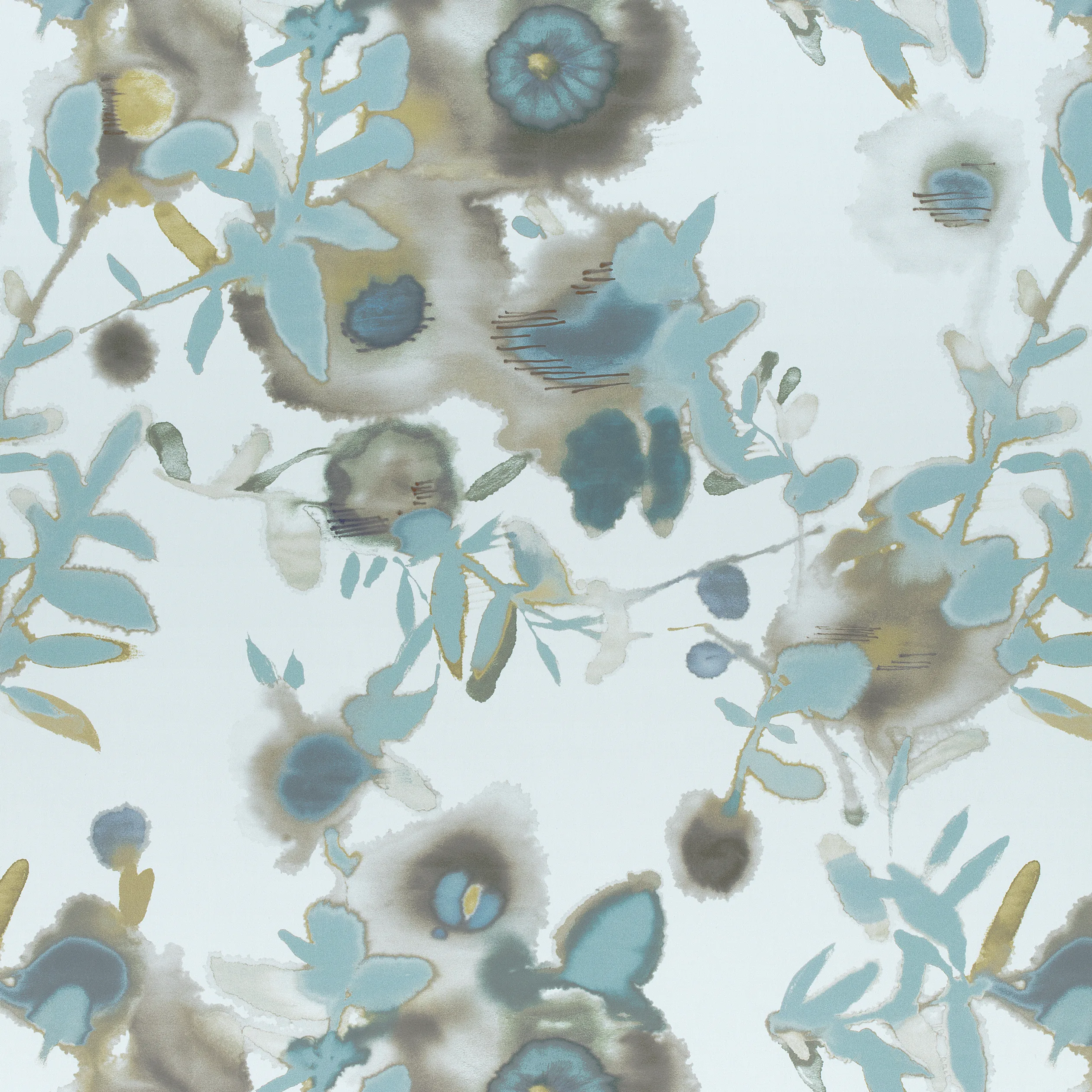 Thibaut Open Spaces in Beige and Teal (F913085)
