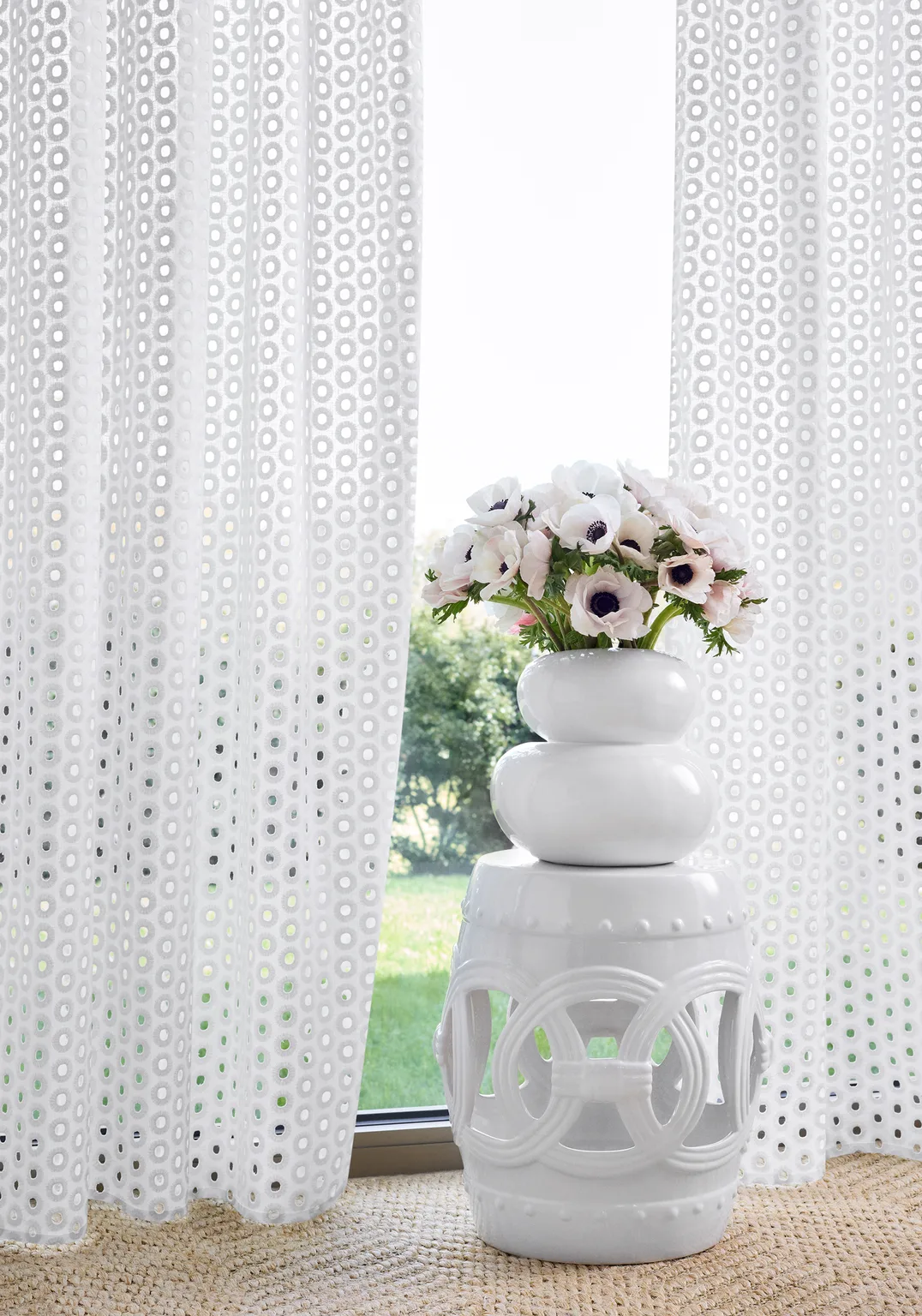 Thibaut Orla Embroidery in Snow White (FWW8224)