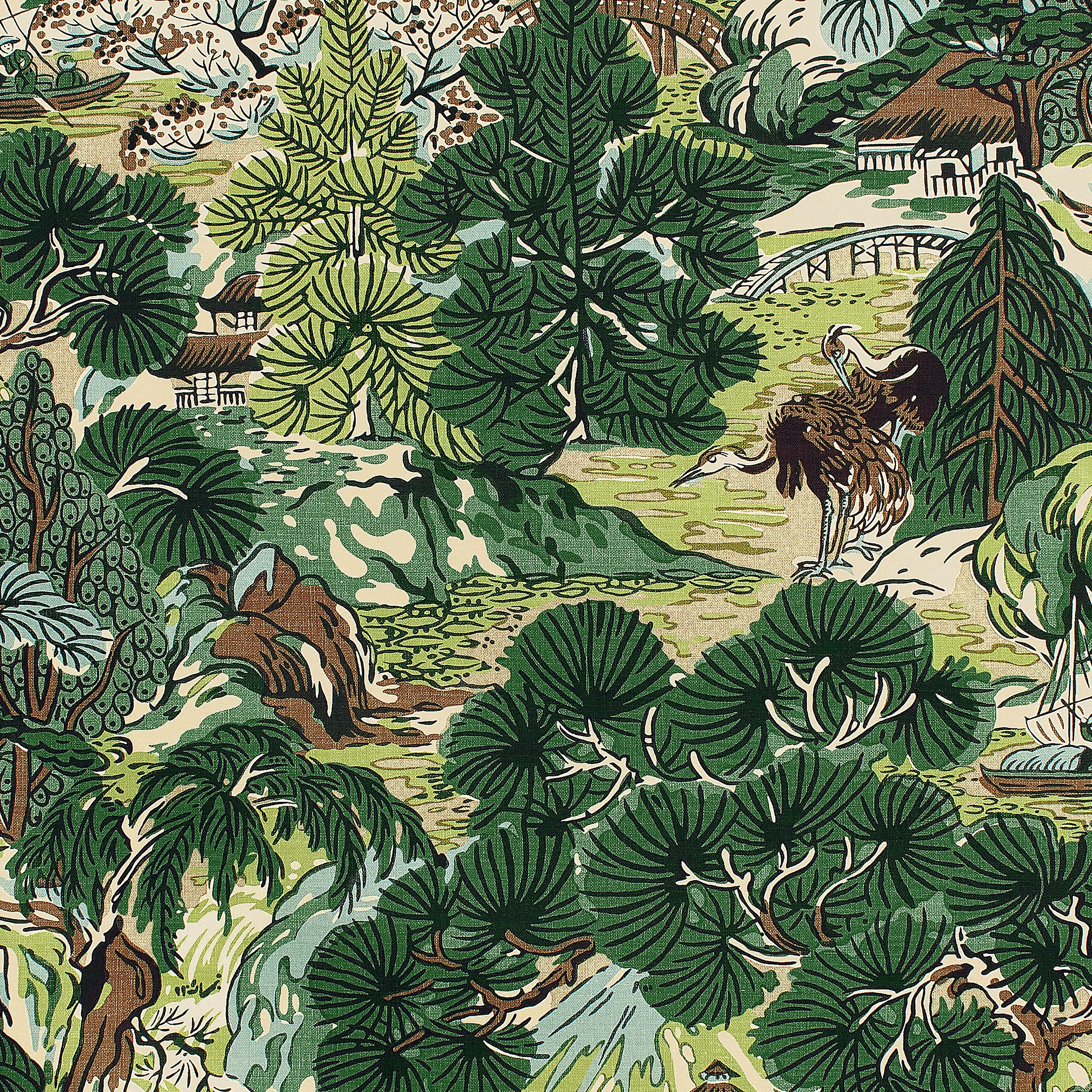 F942025 | Pagoda Trees – Brown and Green