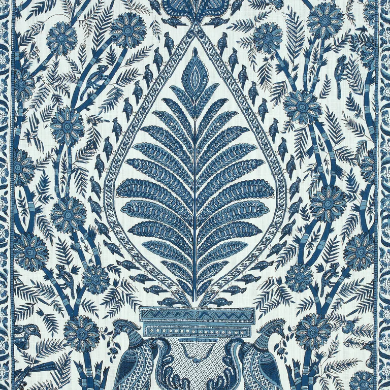 Anna French Palampore in Blue and White (AF78725)