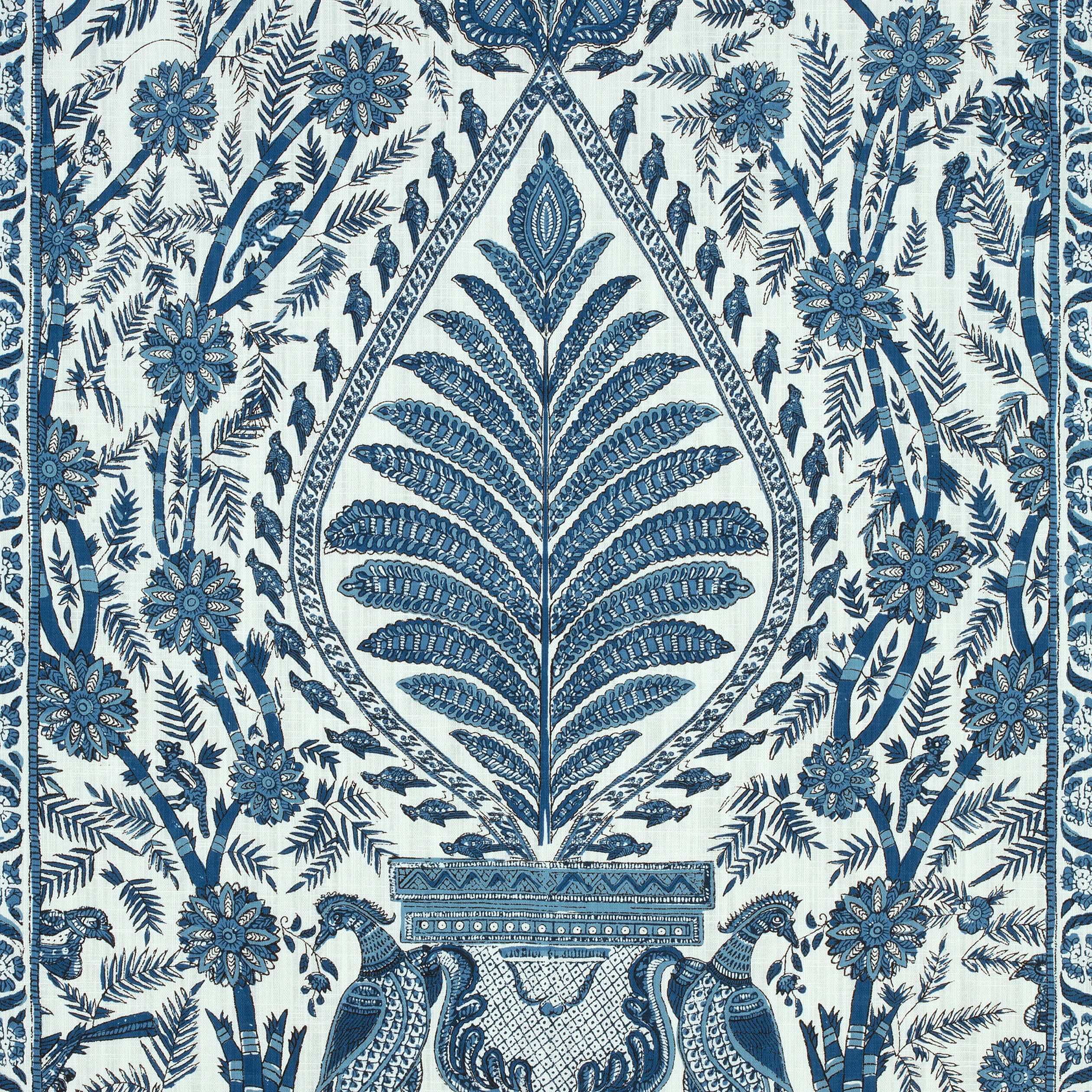 Anna French Palampore in Blue and White (AF78725)