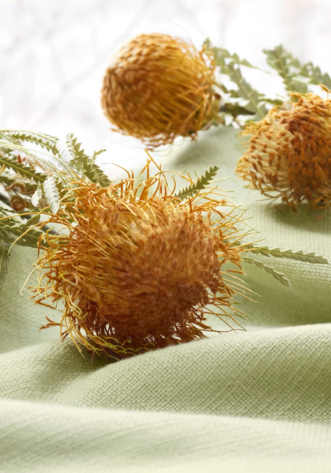 Thibaut Palisade Linen in Celadon (FWW7623)