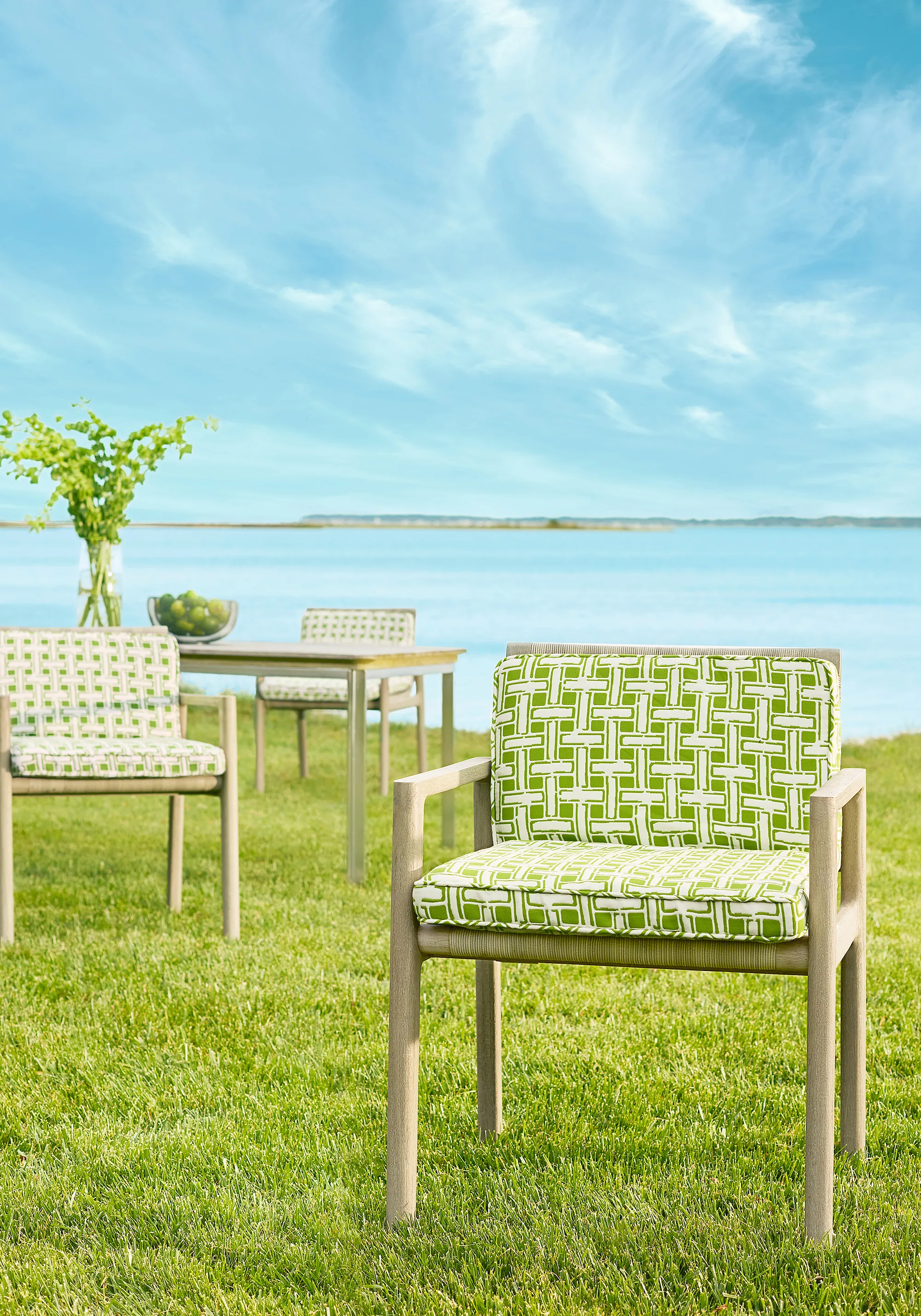 Thibaut Panama Matelasse in Kiwi (W81640)
