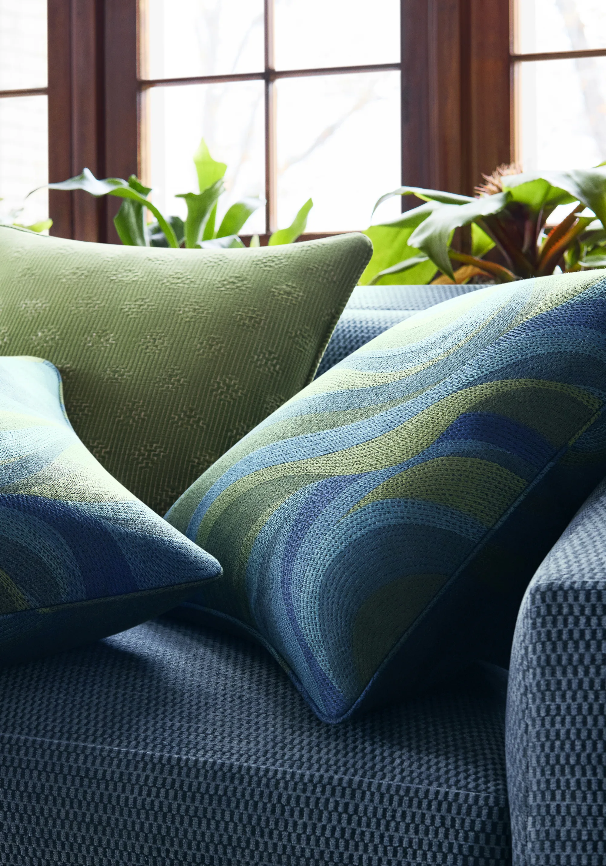 Thibaut Passage Woven in Lagoon (W74200)