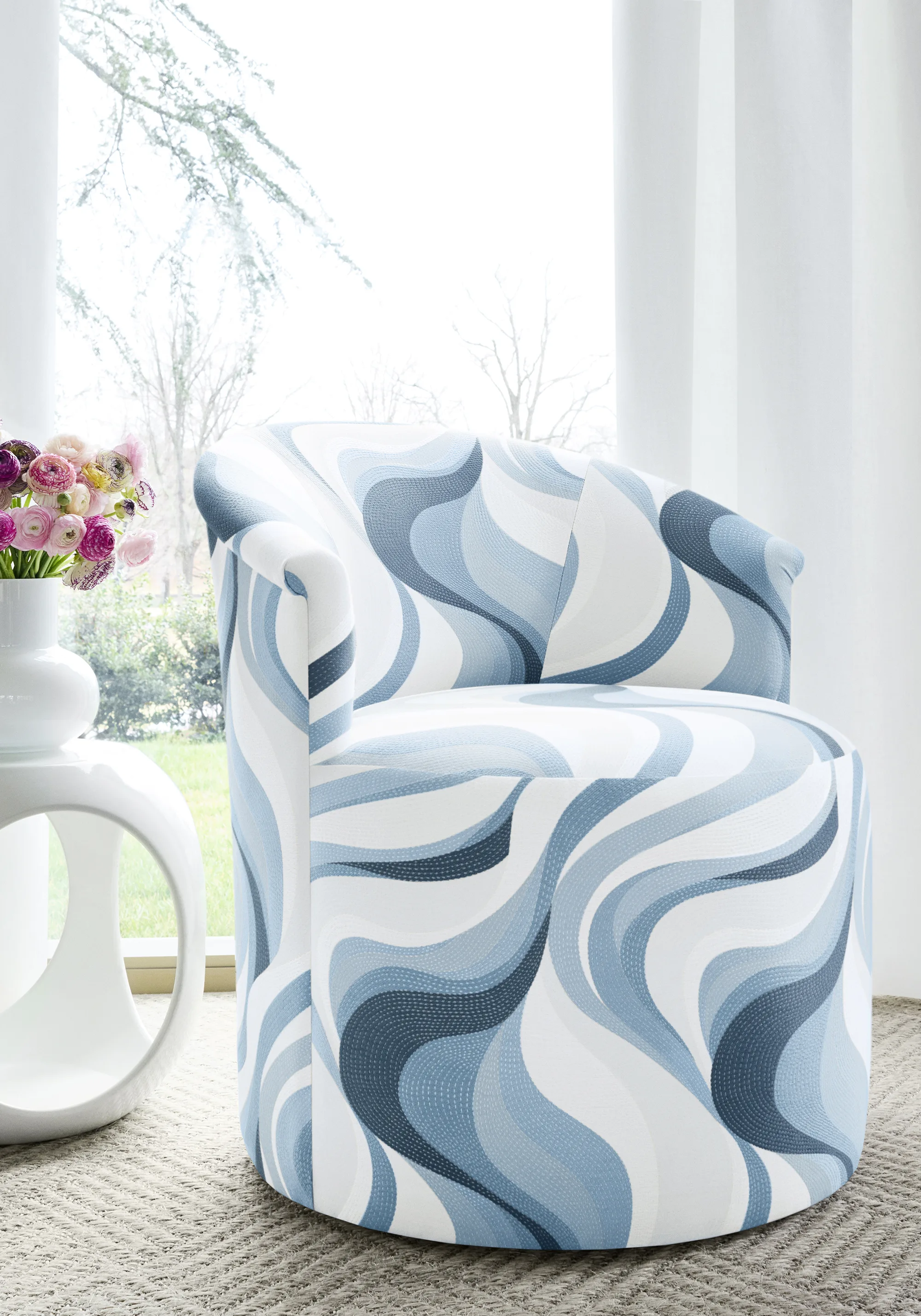 Thibaut Passage Woven in Waterfall (W74203)