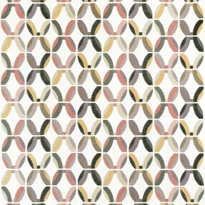 Thibaut Passageway Embroidery in Apricot and Ginger (W745002)
